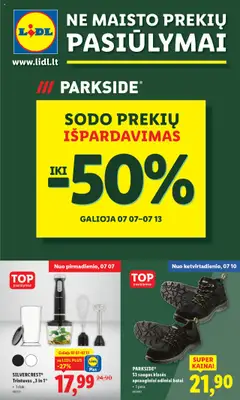 LIDL leidinių peržiūra, galiojančių nuo 07.07.2025