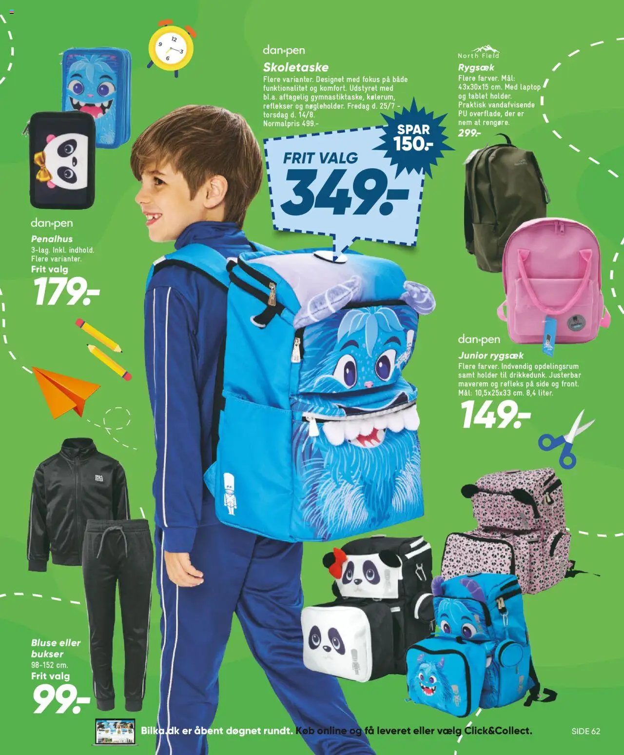 Bilka Tilbudsavis gyldig fra 01.08.2025 | Side: 61 | Produkter: Bukser, Tablet, Rygsæk, Bluse