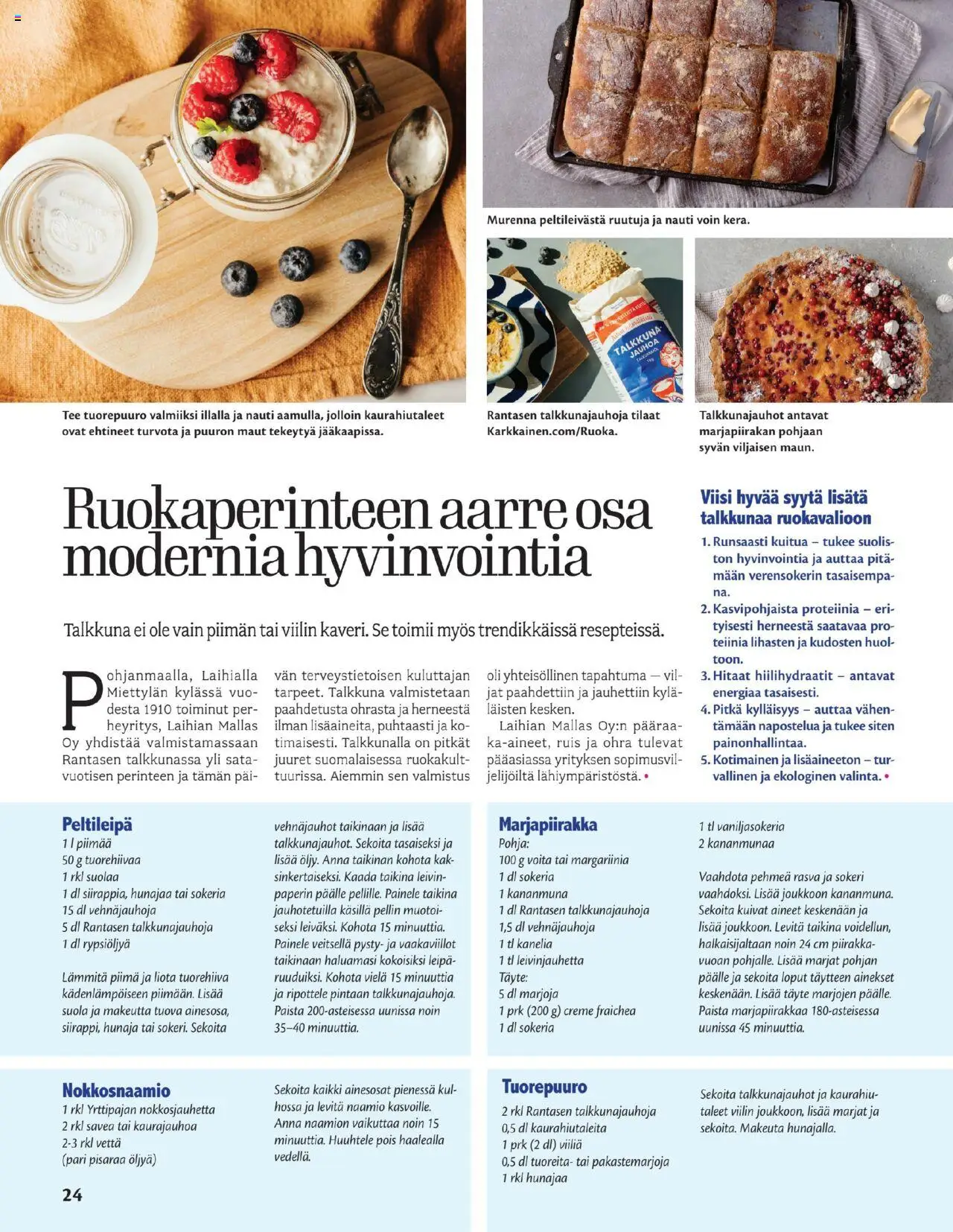  | Sivu: 24 | Tuotteet: Naamio, Leipä, Piirakka, Hunaja