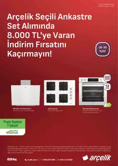 16.09.2025 tarihinden itibaren geçerli olan Arçelik kataloğu önizlemesi