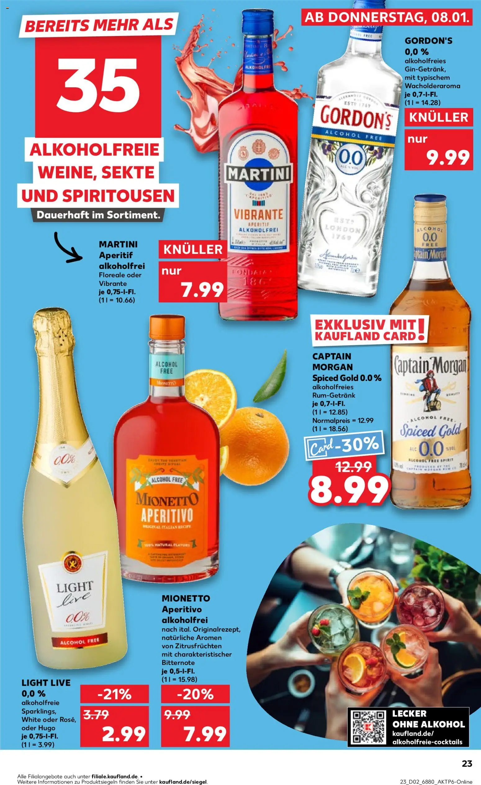 Kaufland prospekt Völklingen	 – gültig ab 08.01.2026 | Seite: 23 | Produkte: Martini, Rum, Captain morgan, Gin