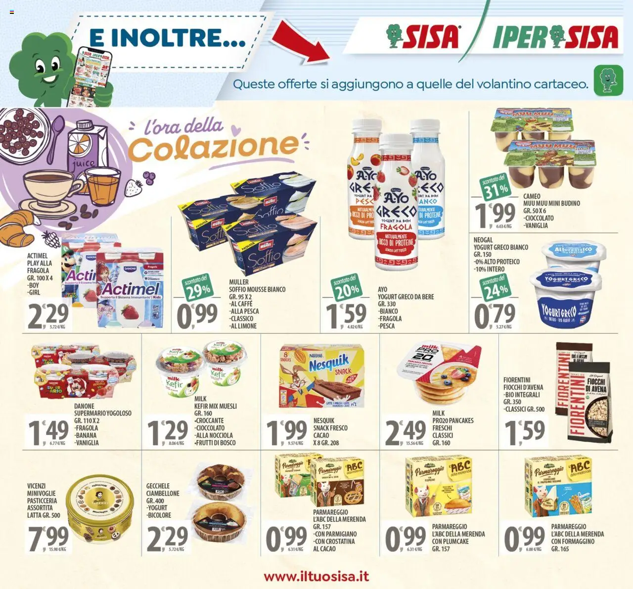 Volantino SISA del 12.09.2025 | Pagina: 18 | Prodotti: Muesli, Caffè, Cioccolato, Limone