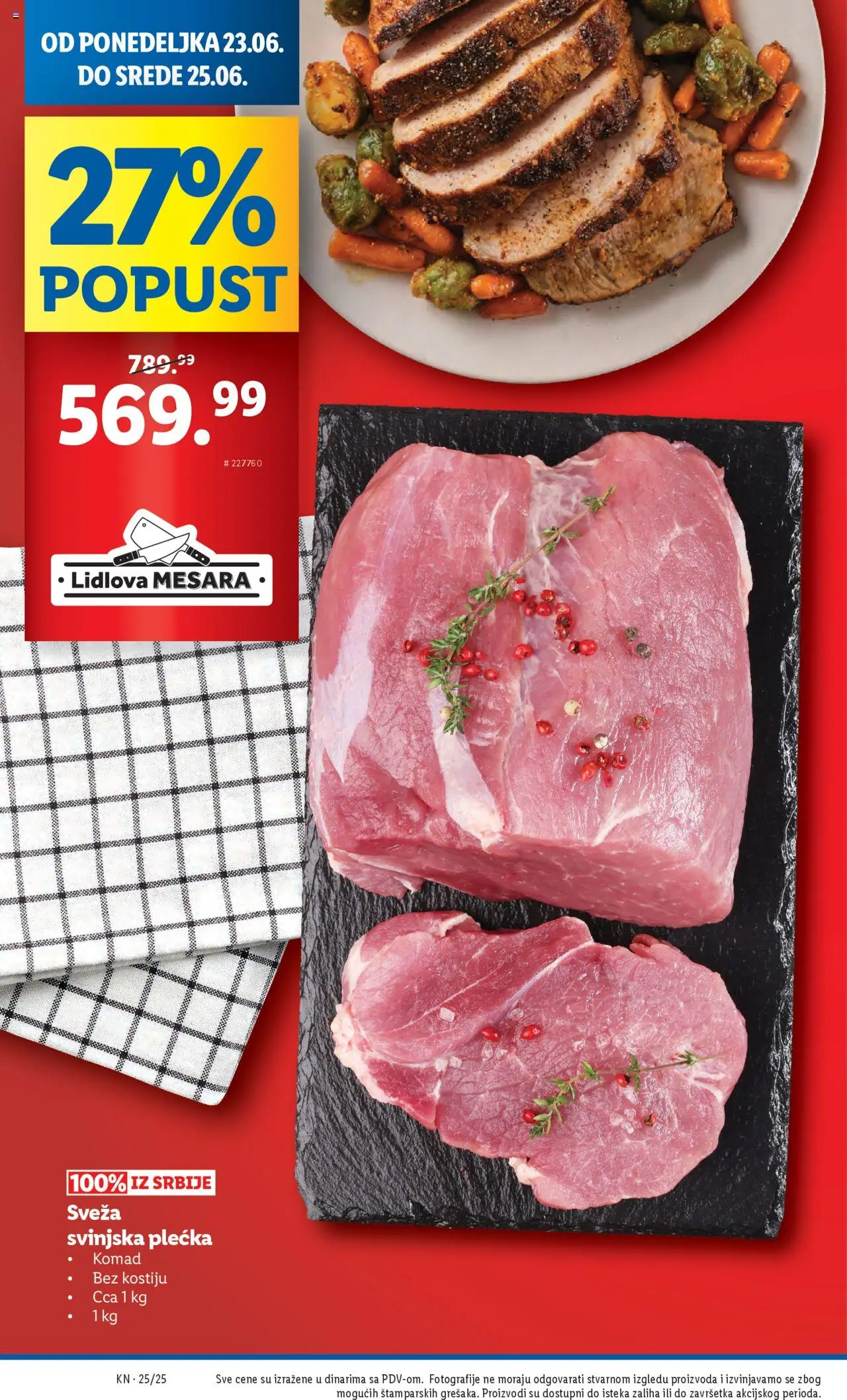 Lidl katalog - važi od 19.06.2025 | Strana: 48 | Proizvode: Svinjska plećka