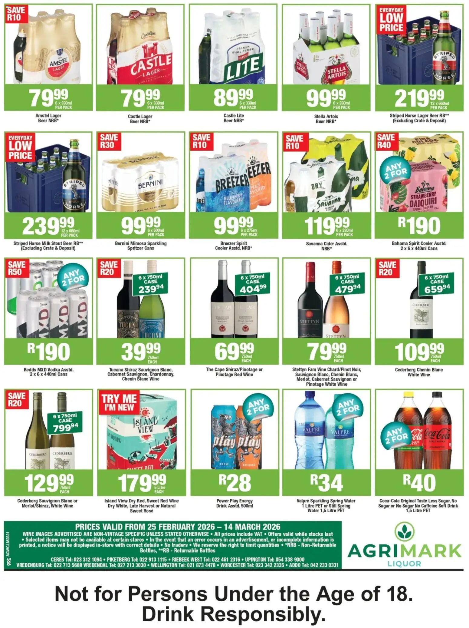 New Agrimark catalogue – valid from 25.02.2026 | Page: 2 | Products: Brandy, Vodka, Whiskey