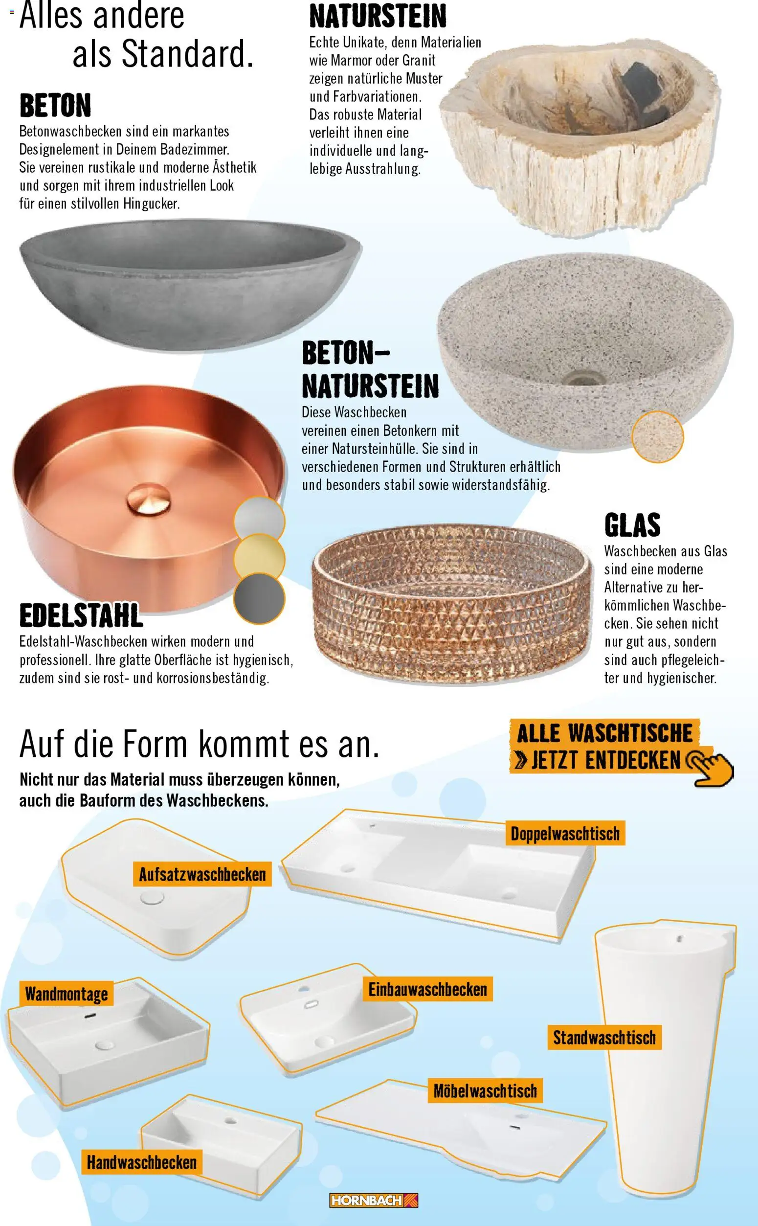 Hornbach Prospekt 	 – gültig ab 02.02.2026 | Seite: 47 | Produkte: Waschbecken