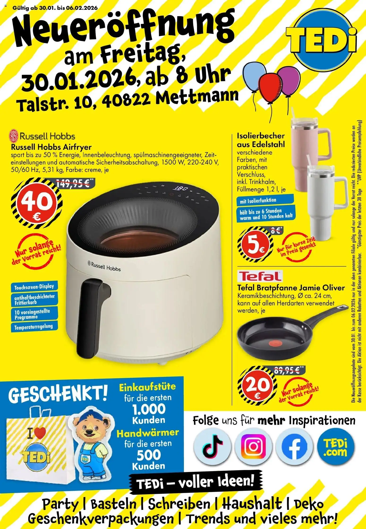 TEDi - Neueröffnung Mettmann – gültig ab 30.01.2026 | Seite: 1