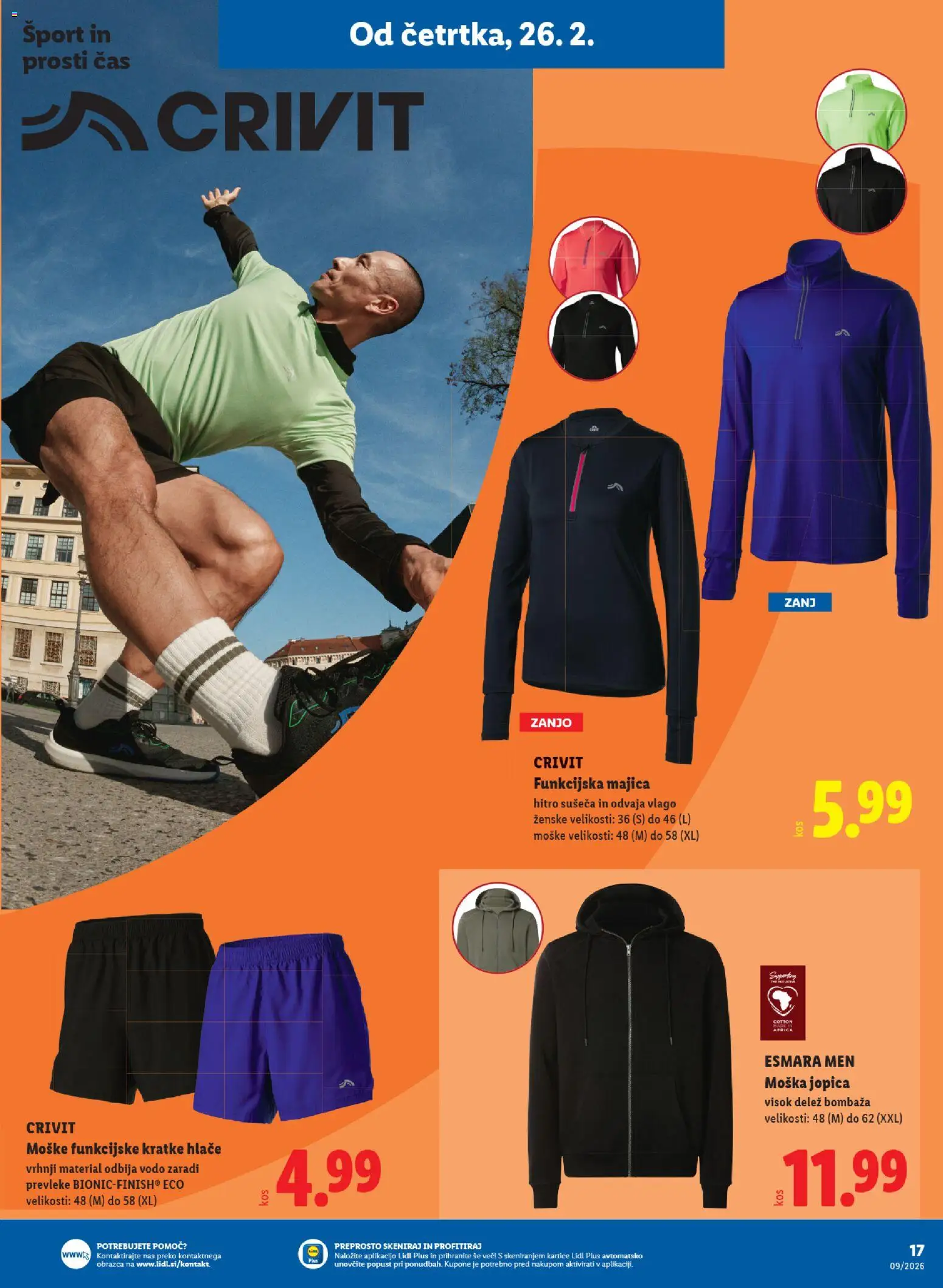 Novi Lidl katalog ponudbe – veljaven od 26.02.2026 | Stran: 29 | Izdelki: Majica, Jopica, Hlace, Kratke hlace