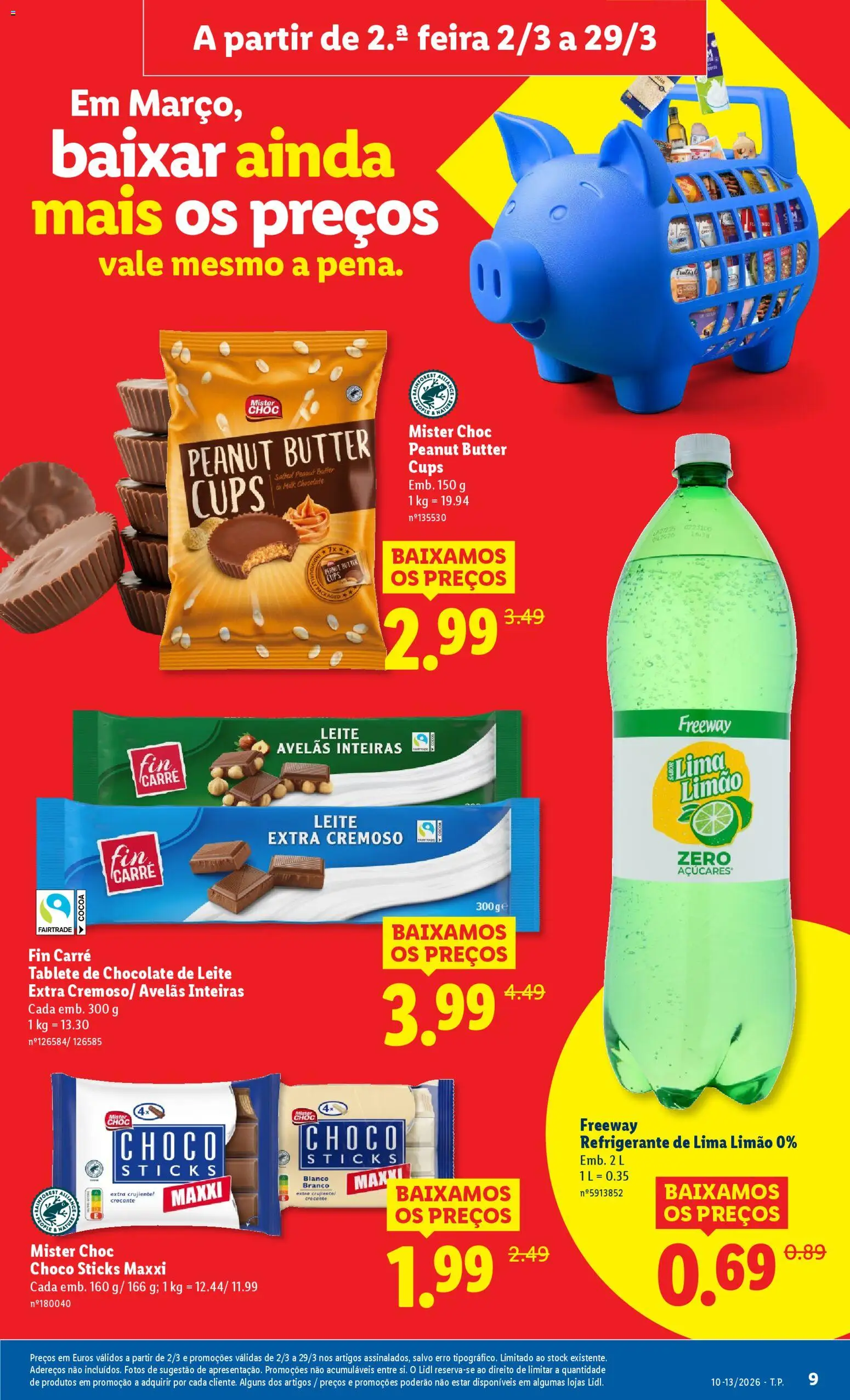 Lidl folheto │ válido de 02.03.2026 | Página: 9 | Produtos: Refrigerante, Avelãs, Leite, Soda