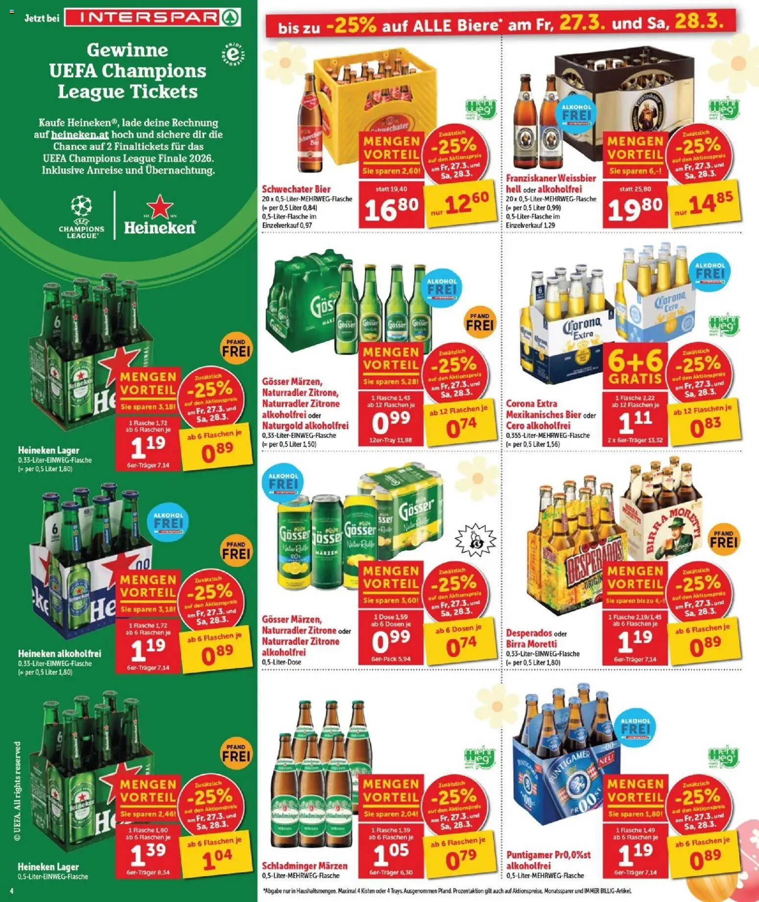 Interspar Flugblatt - Burgenland gültig ab 26.03.2026 | Seite: 6 | Produkte: Zitrone, Bier