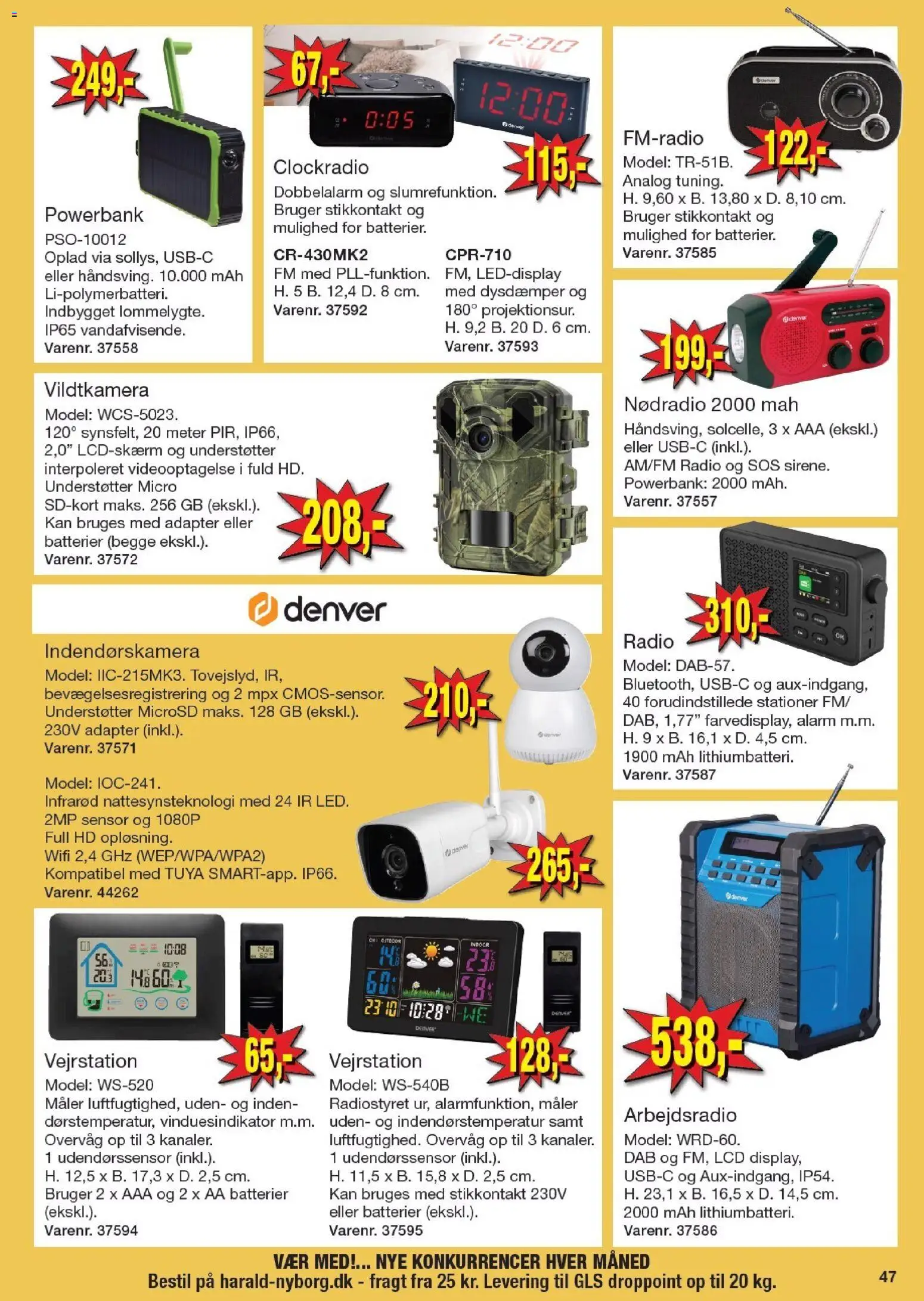 Harald Nyborg tilbudsavis – gyldig fra 12.03.2026 | Side: 53 | Produkter: Stikkontakt, Powerbank, Batterier, Vejrstation
