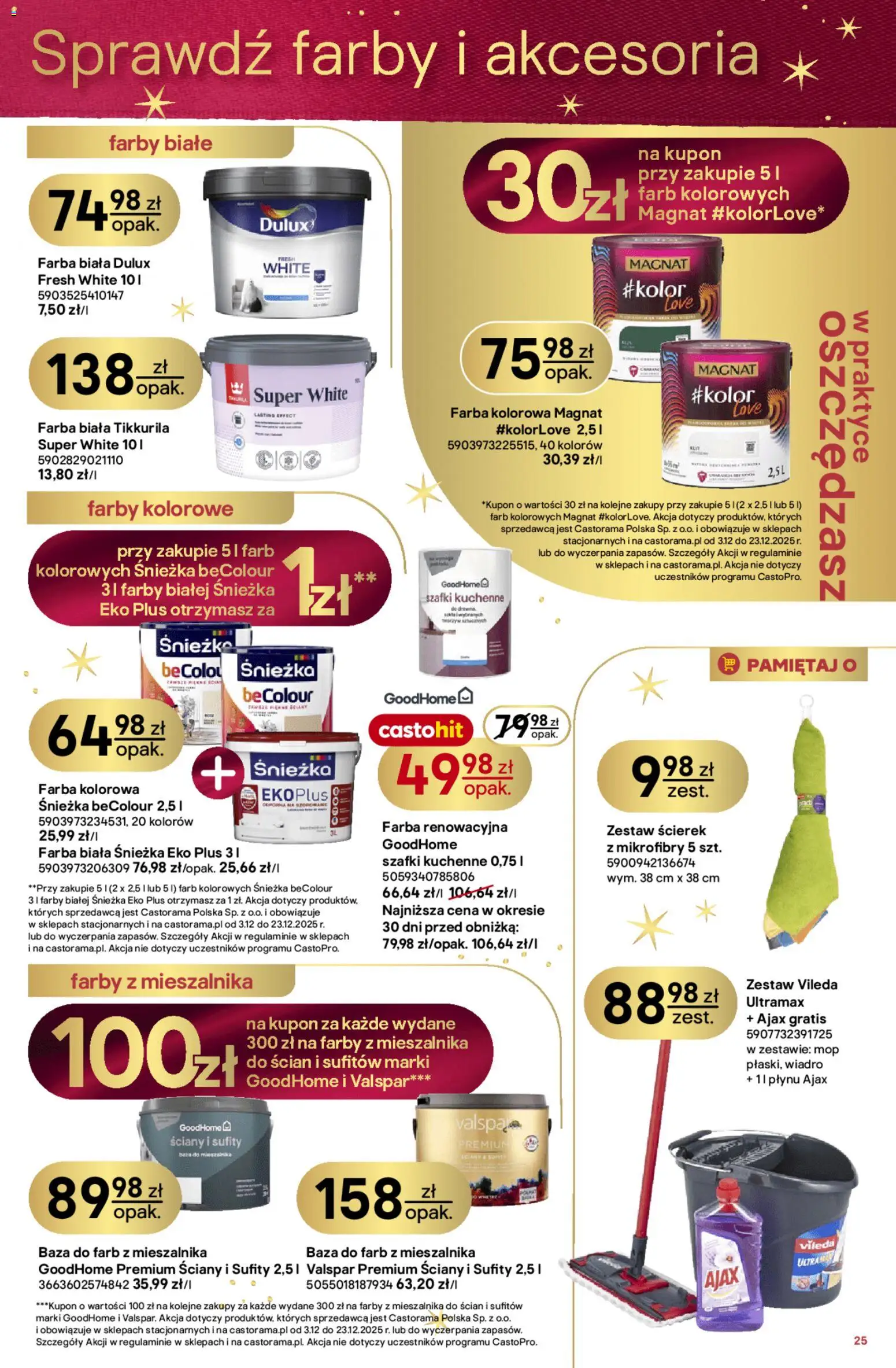 Castorama Gazetka od 03.12.2025 | Strona: 25 | Produkty: Vileda