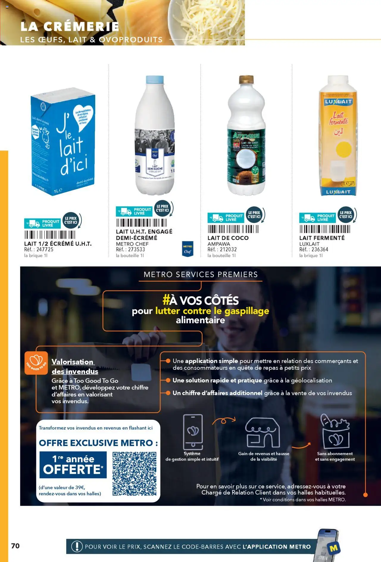  | Page: 70 | Produits: Lait de coco, Lait, Livre