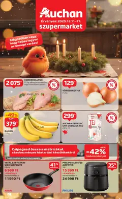 Auchan - Akciós újság Szupermarket - amely érvényes a következő dátumtól: 11.12.2025