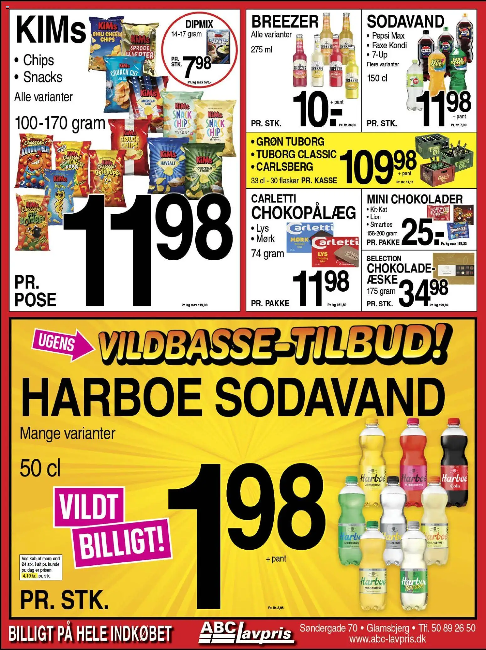 Abc Lavpris tilbudsavis – gyldig fra 05.11.2025 | Side: 7 | Produkter: Chokolade, Faxe Kondi, Cola, Pepsi Max