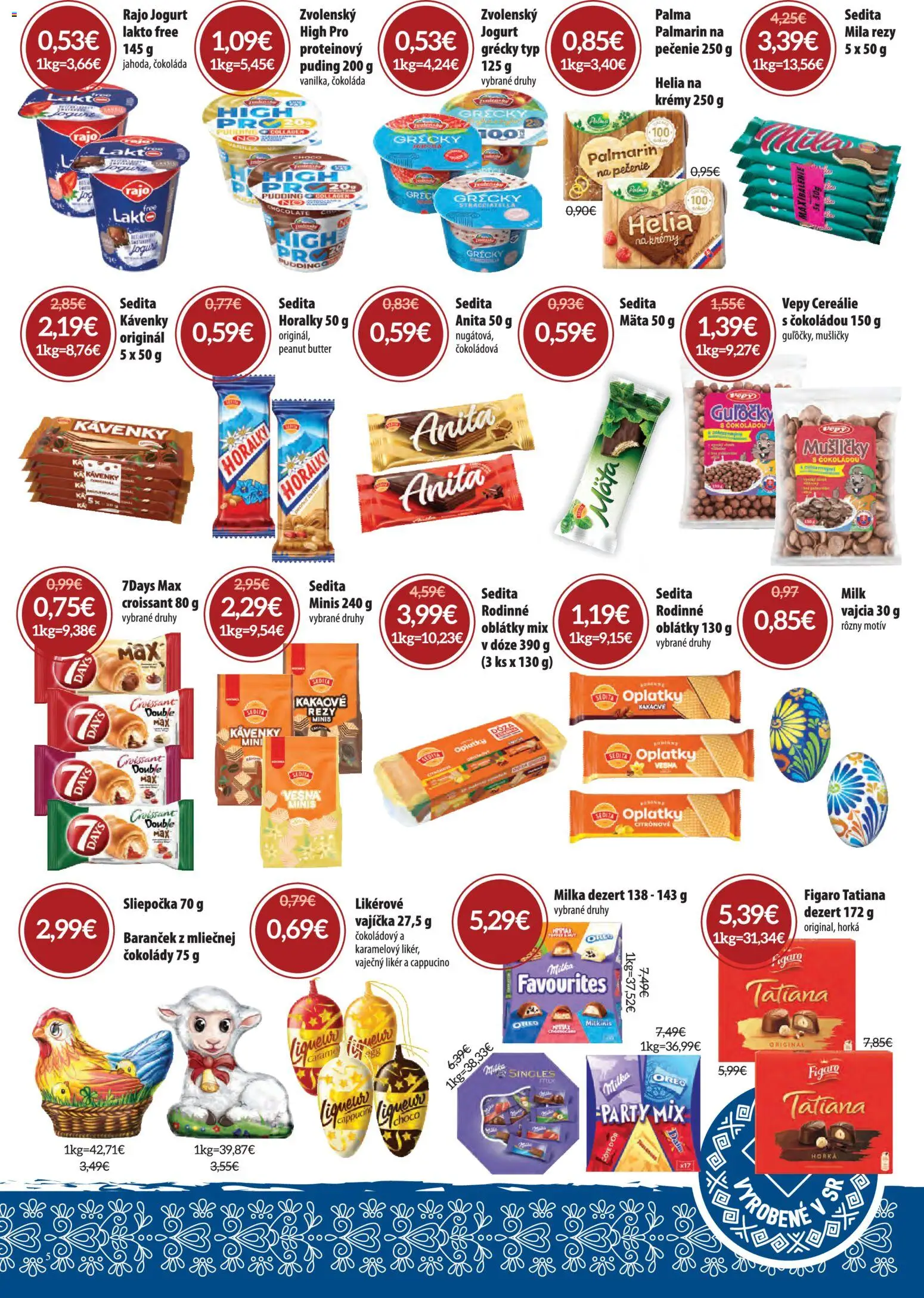 Nové Nitrazdroj akcie – leták je platný od 05.03.2026 | Strana: 5 | Produkty: Jogurt, Puding, Cereálie, Milka