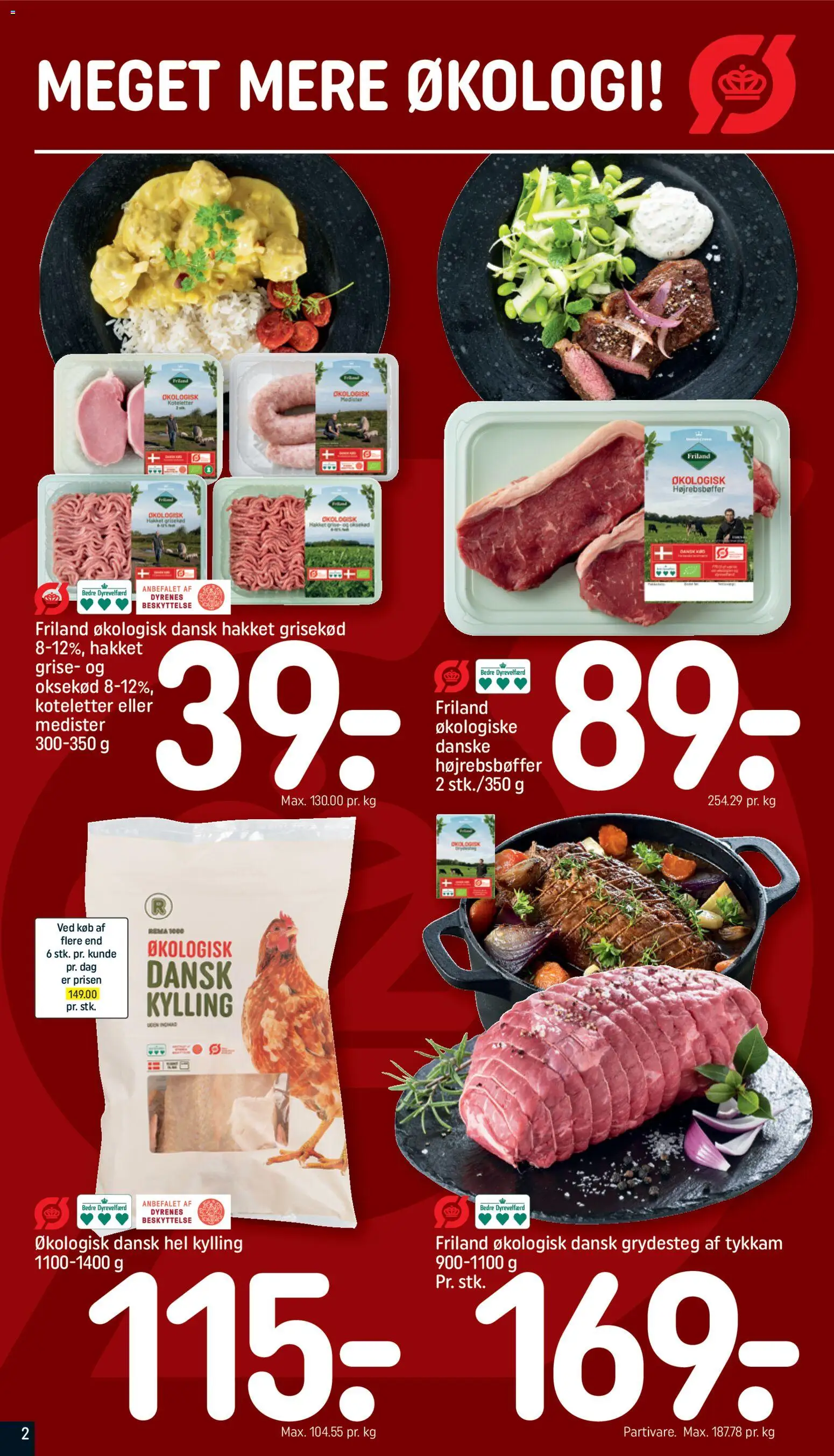 Rema 1000 tilbudsavis – gyldig fra 18.01.2026 | Side: 2 | Produkter: Koteletter, Oksekød
