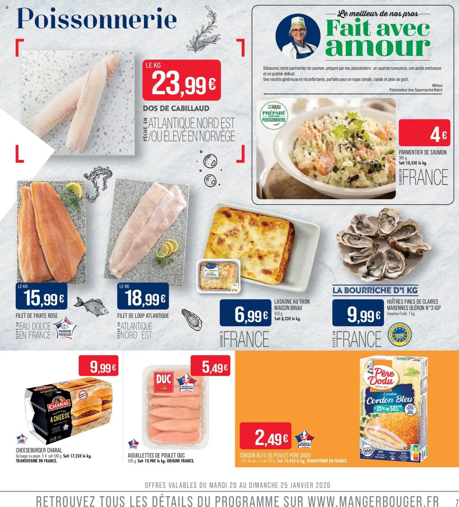 {H1} | Page: 7 | Produits: Poissonnerie, Huîtres fines, Sel, Thon