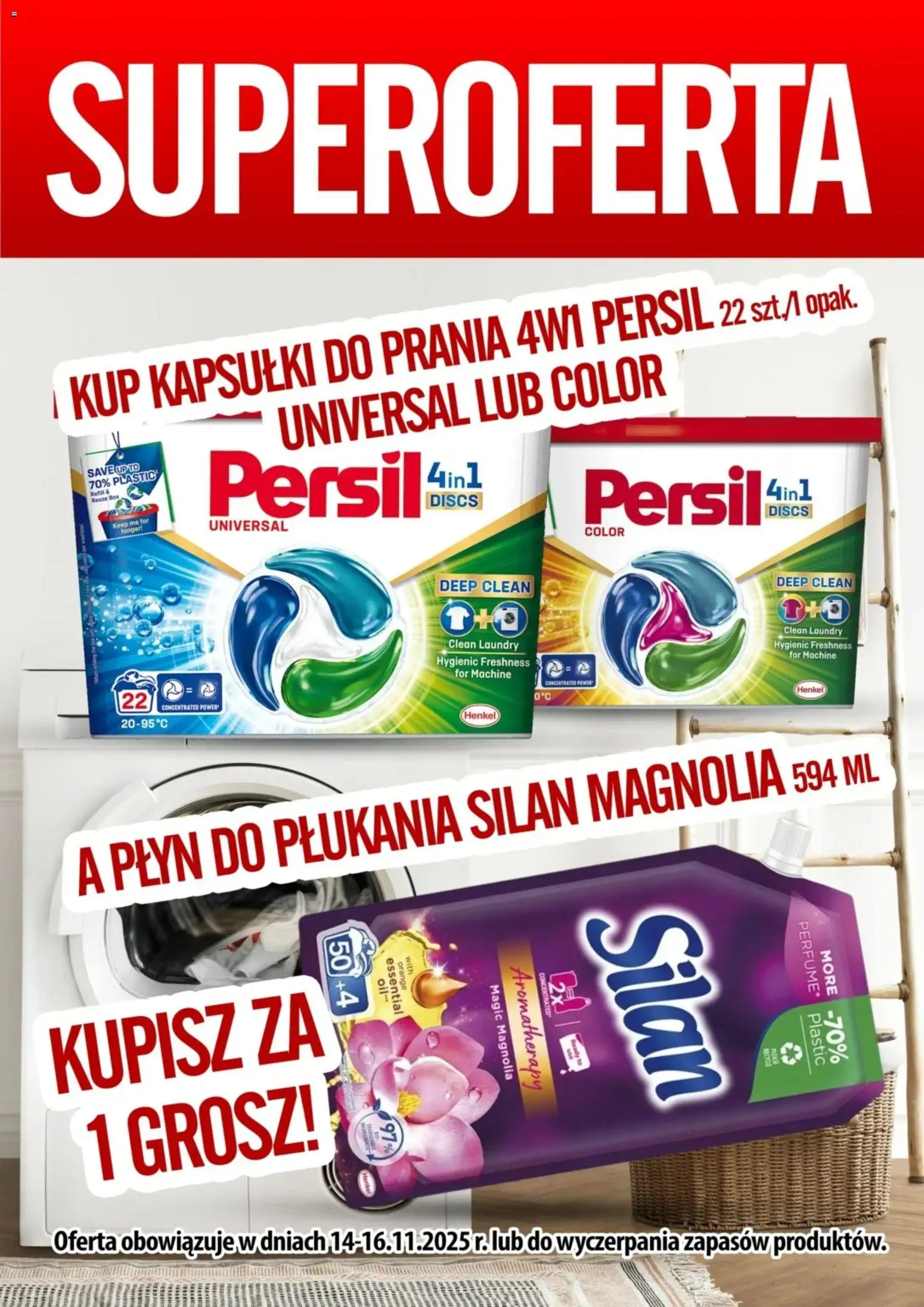 Prim Market Promocja - Kup Kapsułki Do Prania Persil A Płyn Do Płukania Silan Kupisz Za 1 Grosz od 14.11.2025 | Strona: 1 | Produkty: Persil, Kapsułki do prania