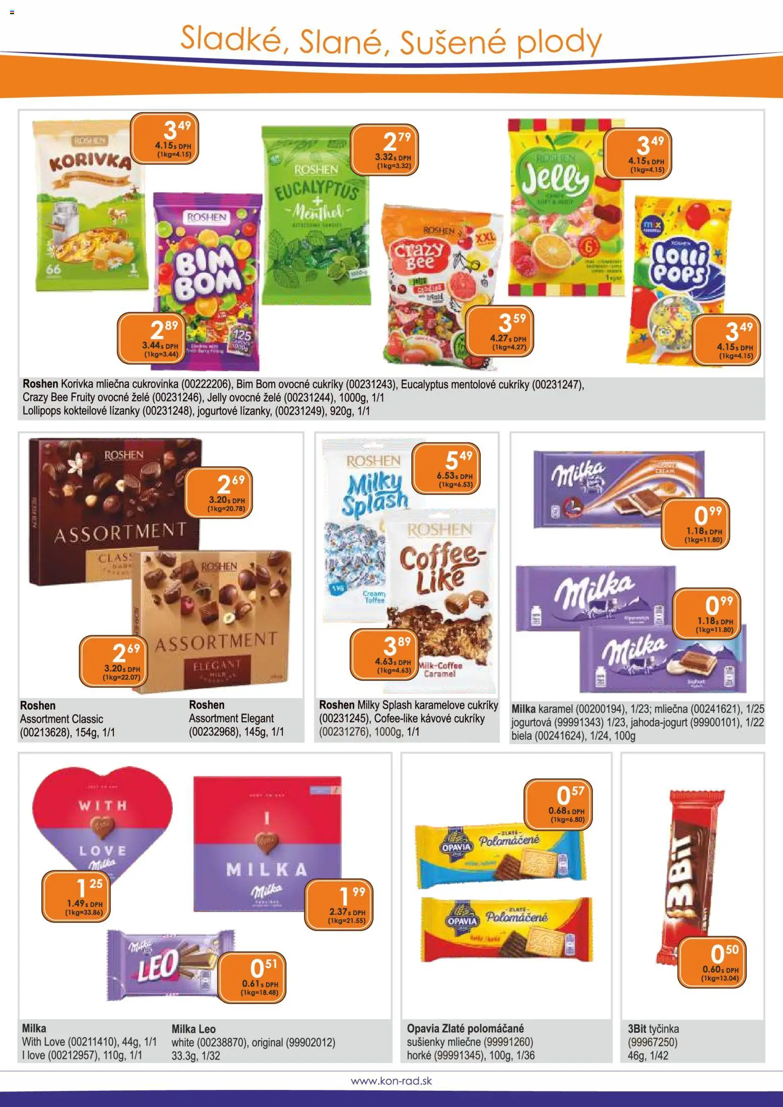 Nové KON - RAD akcie – leták je platný od 01.12.2025 | Strana: 47 | Produkty: Cukríky, Milka