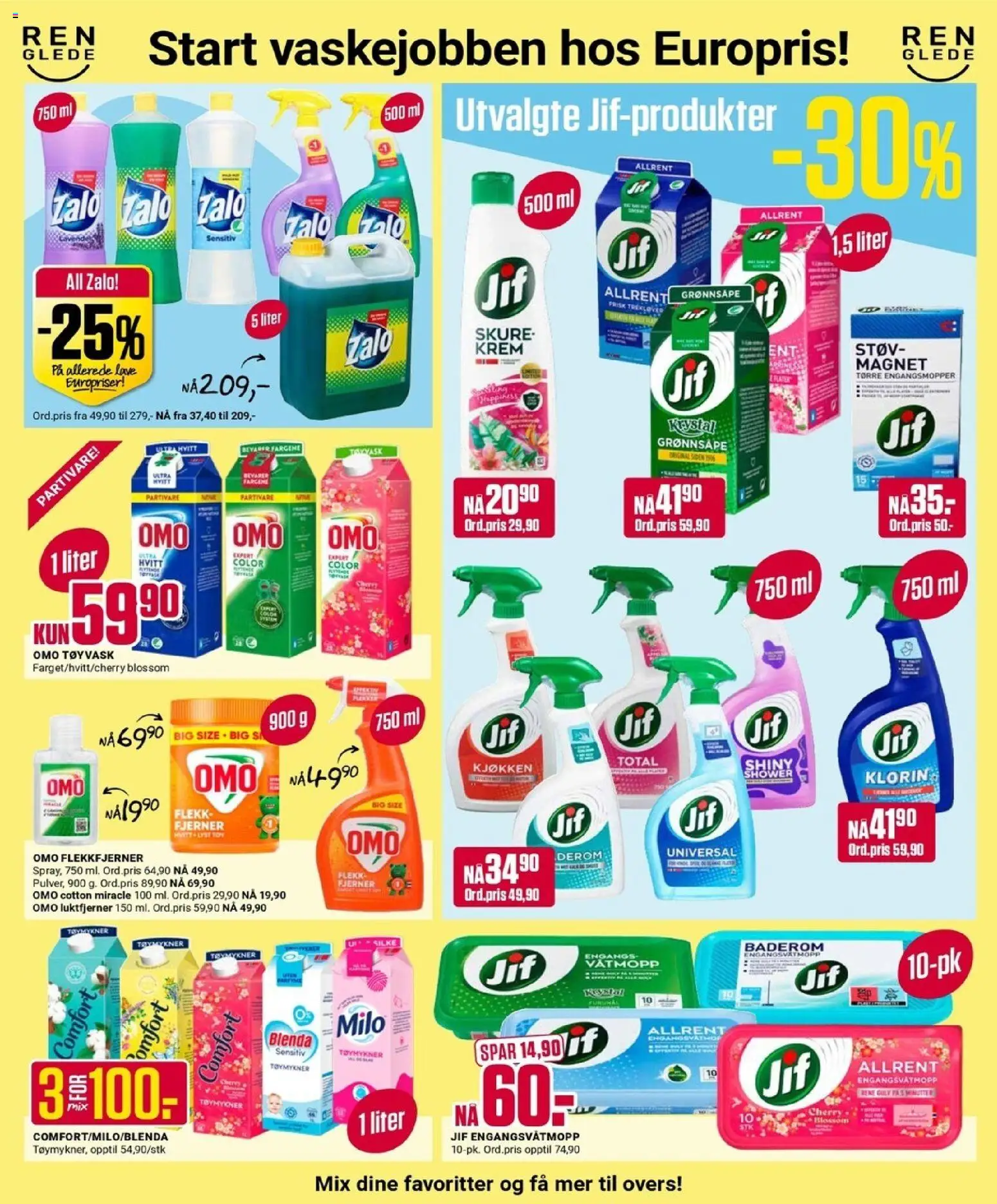 {H1} | Side: 6 | Produkter: Flekkfjerner, Cratiță, Grønnsåpe, Engangsvåtmopp