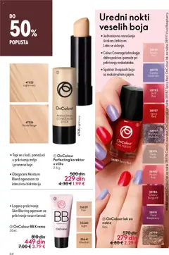 Oriflame katalog - važi od 14.09.2025 | Strana: 64 | Proizvode: Korektor, BB krema, Lak za nokte, Krema