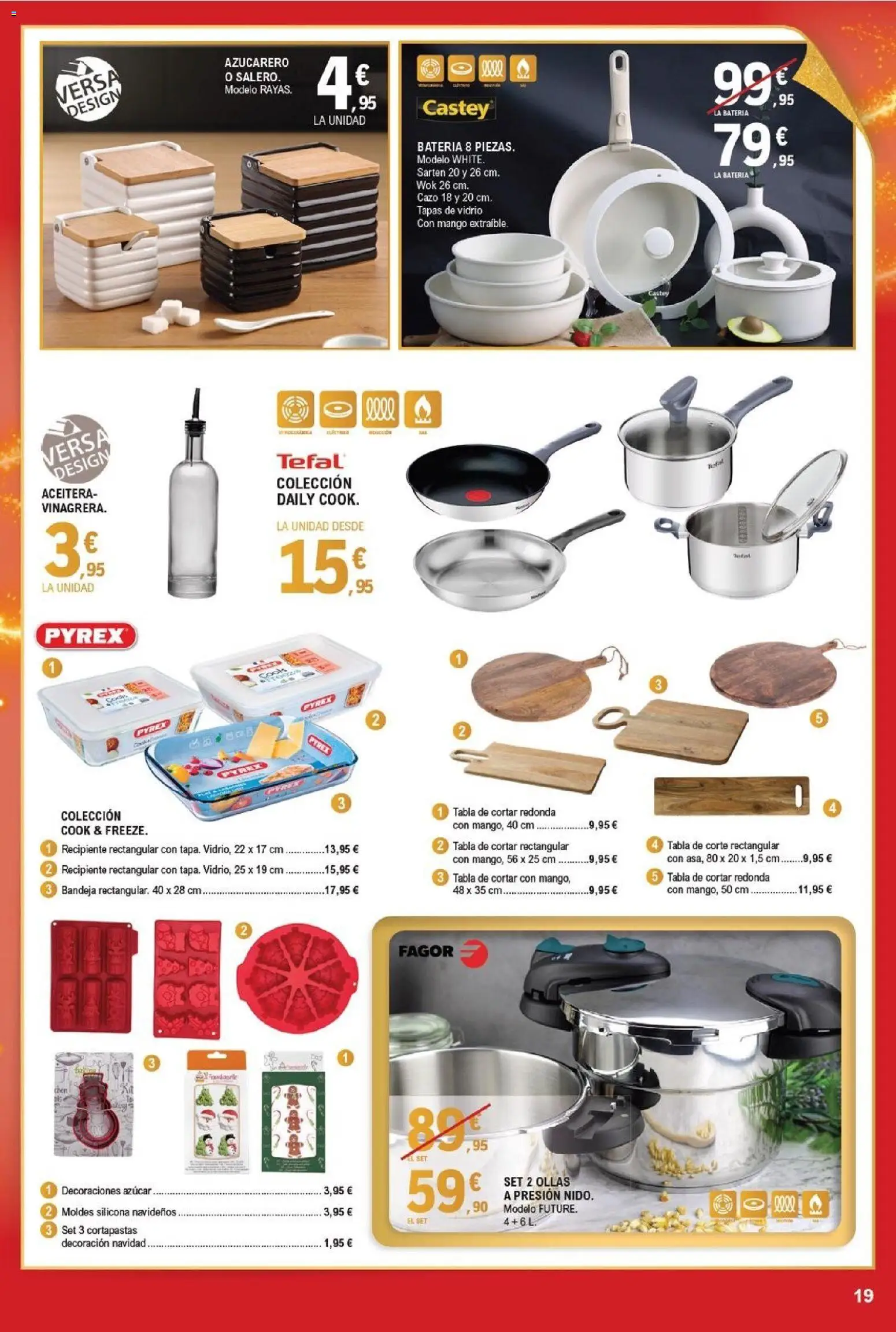 E.Leclerc folleto │ válido desde el 03.12.2025 | Página: 19 | Productos: Tabla de cortar, Ρούτερ, Bandeja, Batería