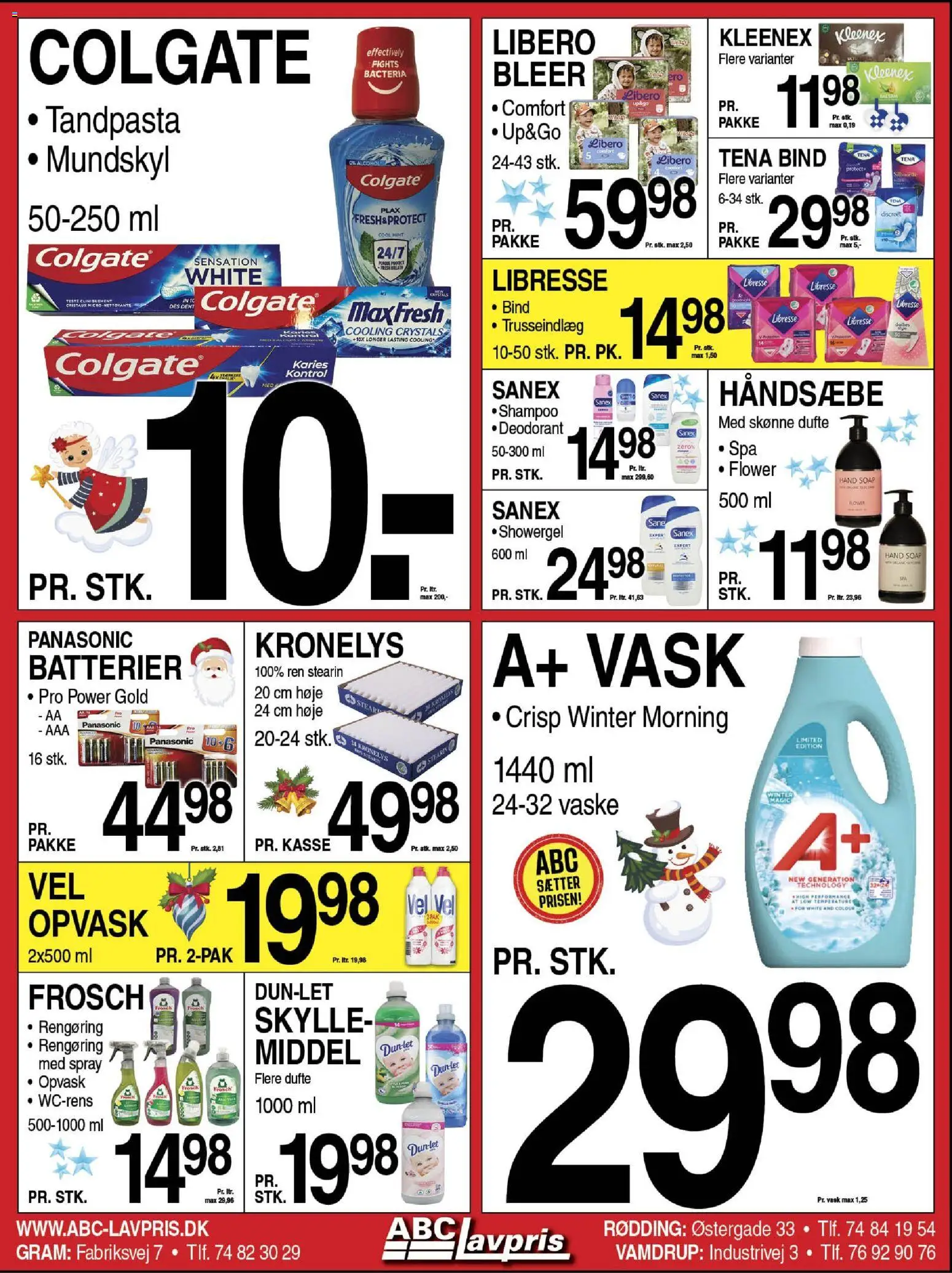 Abc Lavpris tilbudsavis – gyldig fra 10.12.2025 | Side: 9 | Produkter: Deodorant, Tandpasta, Mundskyl, Batterier