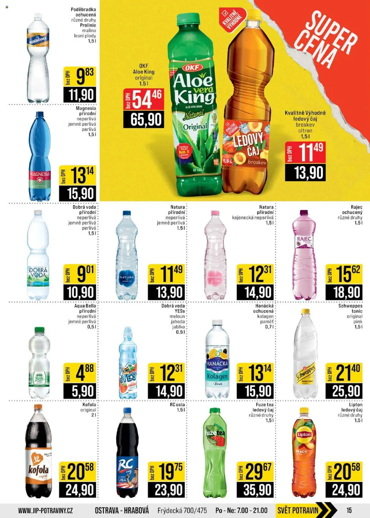 Jip leták - Cash & Carry od 22.10.2025 | Strana: 15 | Produkty: Meloun, Voda, Kolagen, Kofola