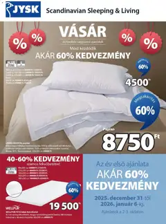 JYSK Akciós újság - amely érvényes a következő dátumtól: 31.12.2025