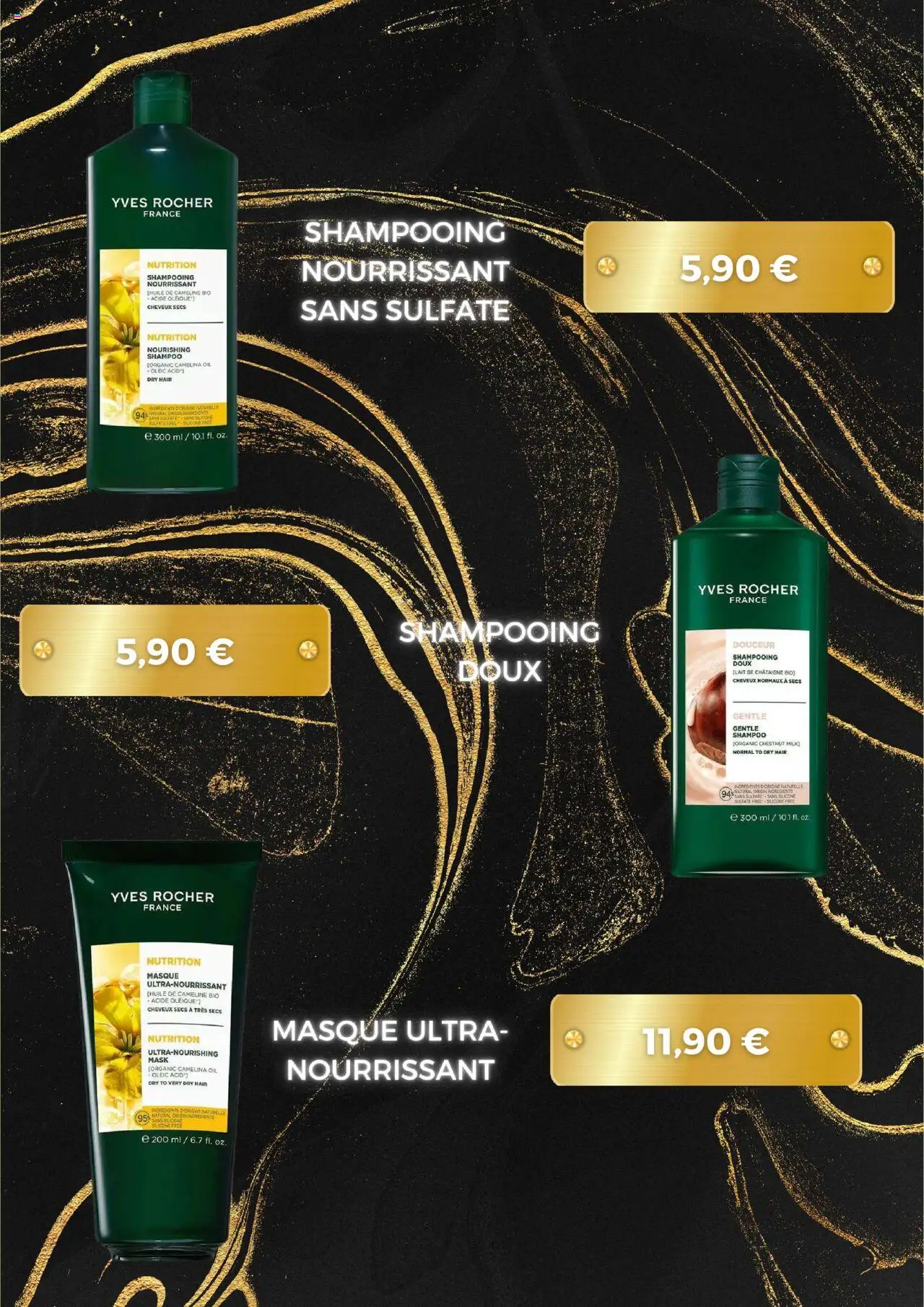 {H1} | Page: 2 | Produits: Shampooing, Masque, Lait, Huile