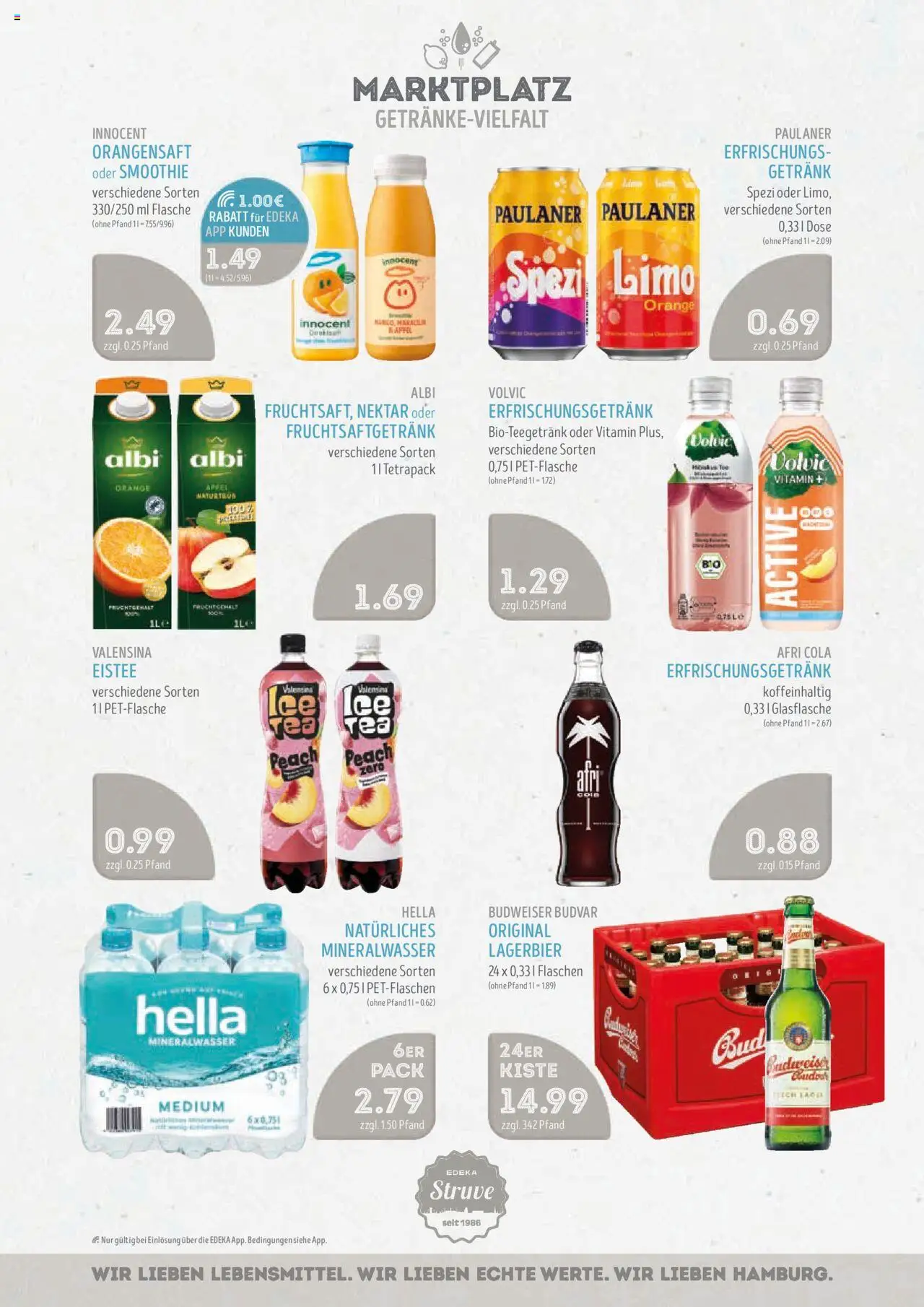 Edeka Struve Prospekt 	 - gültig ab dem 25.08.2025 | Seite: 12 | Produkte: Cola, Orangensaft, Mineralwasser, Paulaner