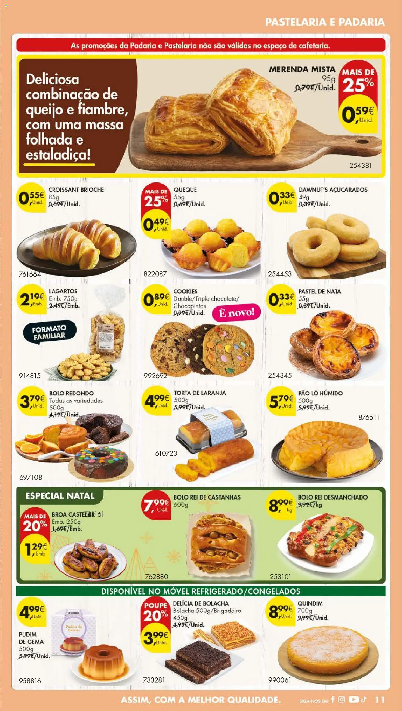 Pingo Doce folheto │ válido de 04.11.2025 | Página: 17 | Produtos: Pudim, Castanhas, Nata, Torta