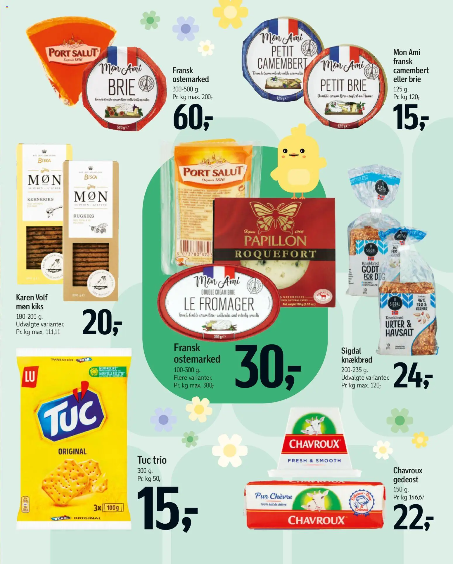 Føtex tilbudsavis – gyldig fra 27.03.2026 | Side: 43 | Produkter: Camembert, Knækbrød