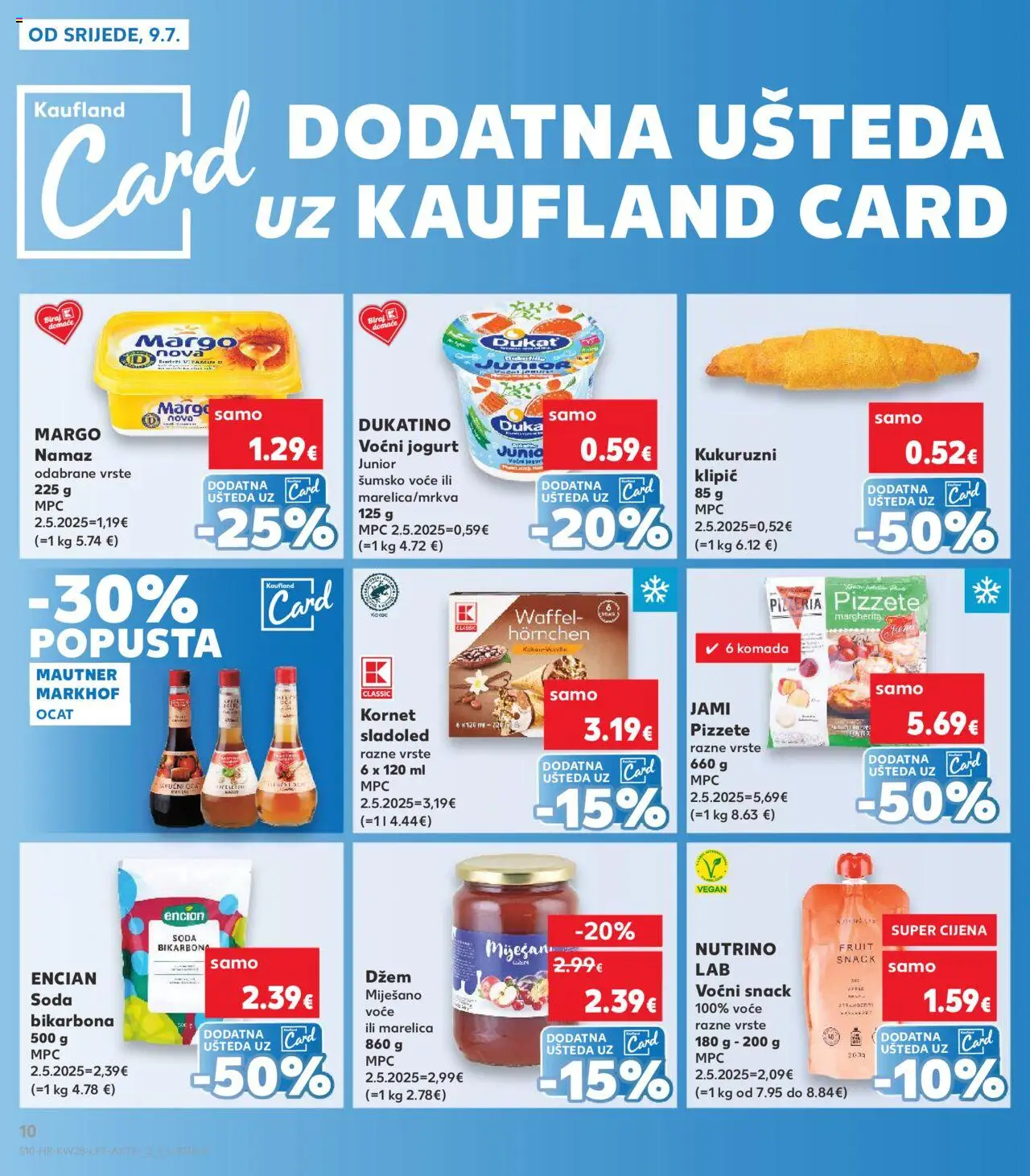 Kaufland katalog | vrijedi od 09.07.2025 | Stranica: 10 | Proizvodi: Voćni jogurt, Sladoled, Voće, Namaz
