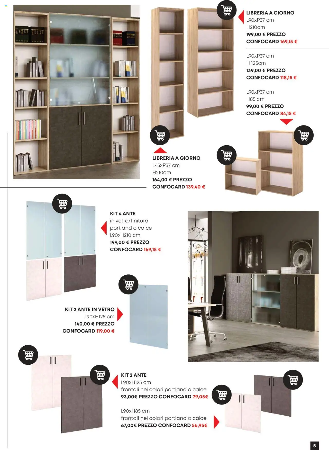 Volantino Conforama del 29.07.2025 | Pagina: 5 | Prodotti: Libreria