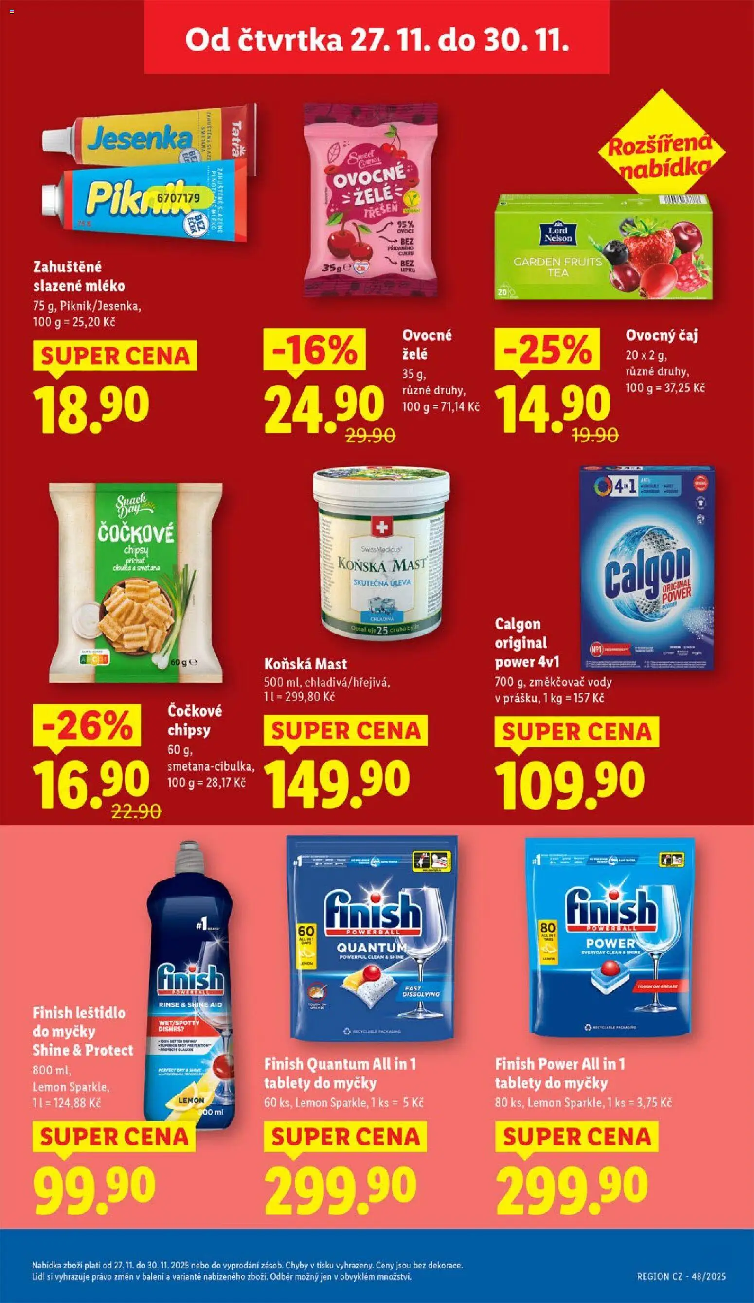 Lidl Black Friday od 27.11.2025 | Strana: 43 | Produkty: Finish, Čaj, Smetana, Chipsy