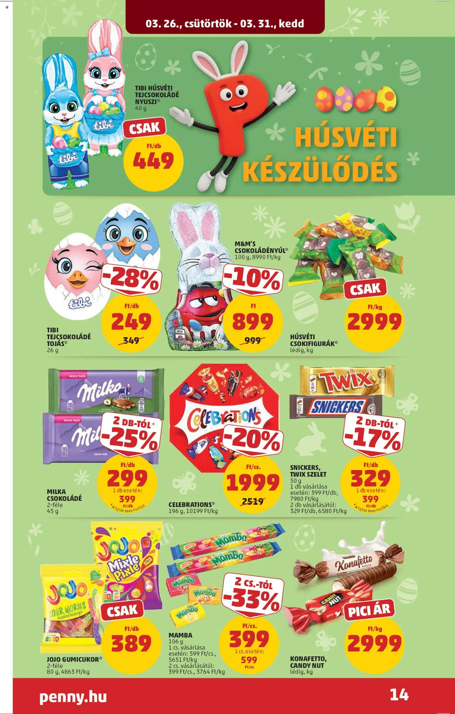 PENNY akciós ujság - amely érvényes a következő dátumtól: 26.03.2026 | Oldal: 18