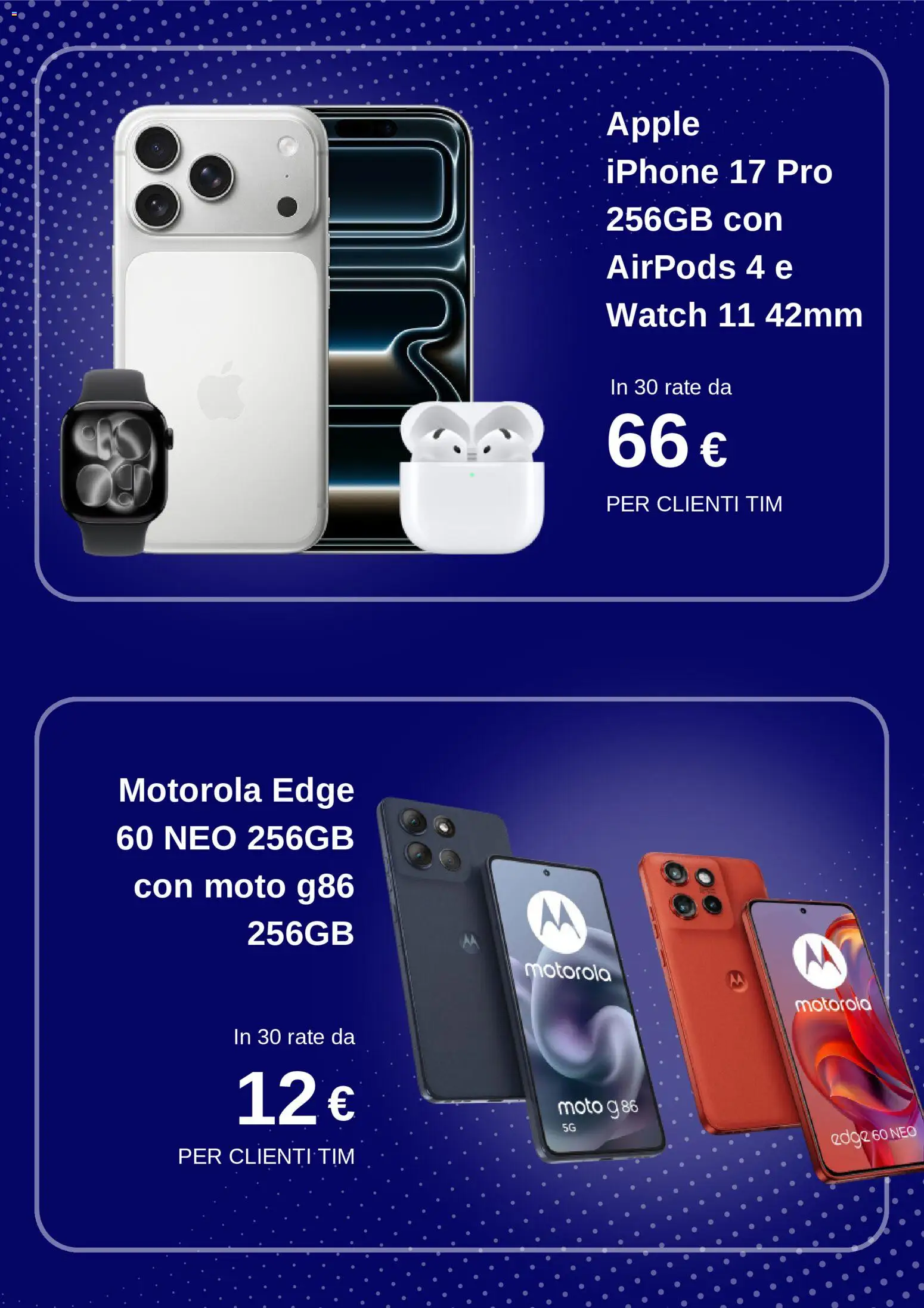 Volantino TIM del 12.12.2025 | Pagina: 2 | Prodotti: Iphone, Airpods