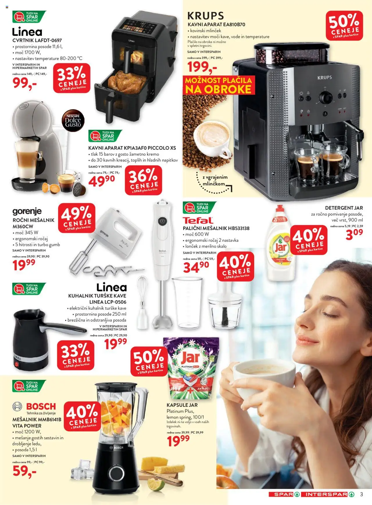 Novi Spar katalog ponudbe – veljaven od 10.09.2025 | Stran: 3 | Izdelki: Mesalnik, Kuhalnik, Detergent