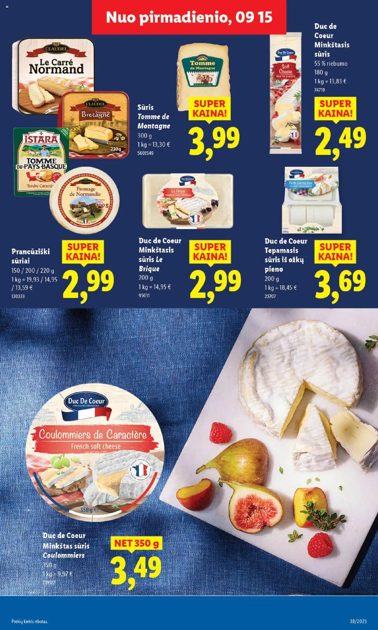 LIDL akcijos nuo 15.09.2025 | Puslapis: 15 | Prekių: Sūris