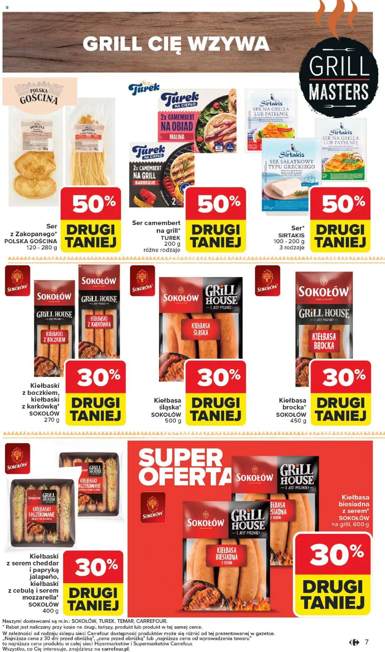 Carrefour Gazetka od 11.08.2025 | Strona: 9 | Produkty: Kiełbasa, Malina, Ser camembert, Camembert