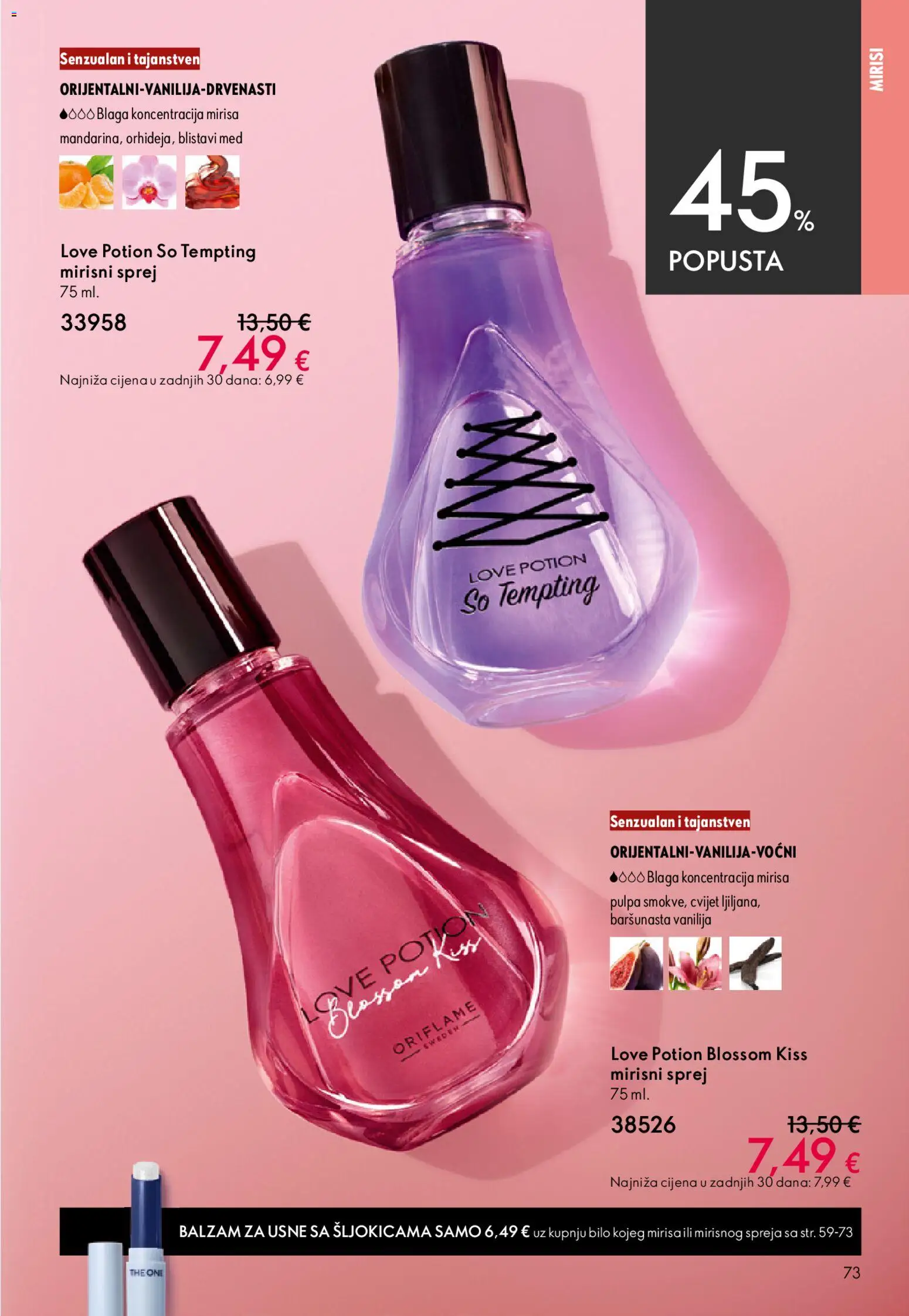 Oriflame katalog | vrijedi od 22.04.2026 | Stranica: 73 | Proizvodi: Med, Balzam za usne