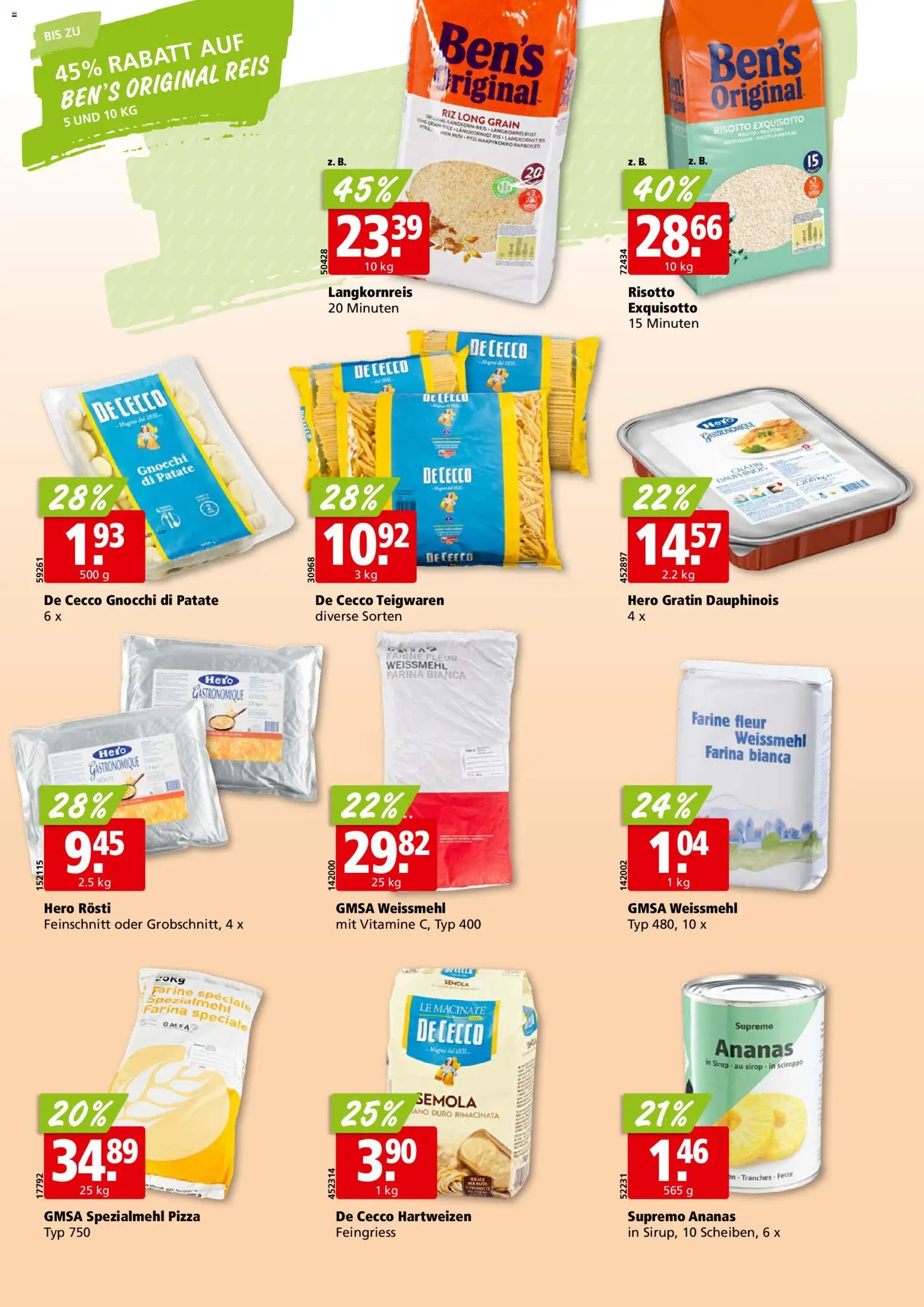 Aligro Aktionen – gültig ab 26.01.2026 | Seite: 22 | Produkte: Teigwaren, Pizza, Reis, Ananas