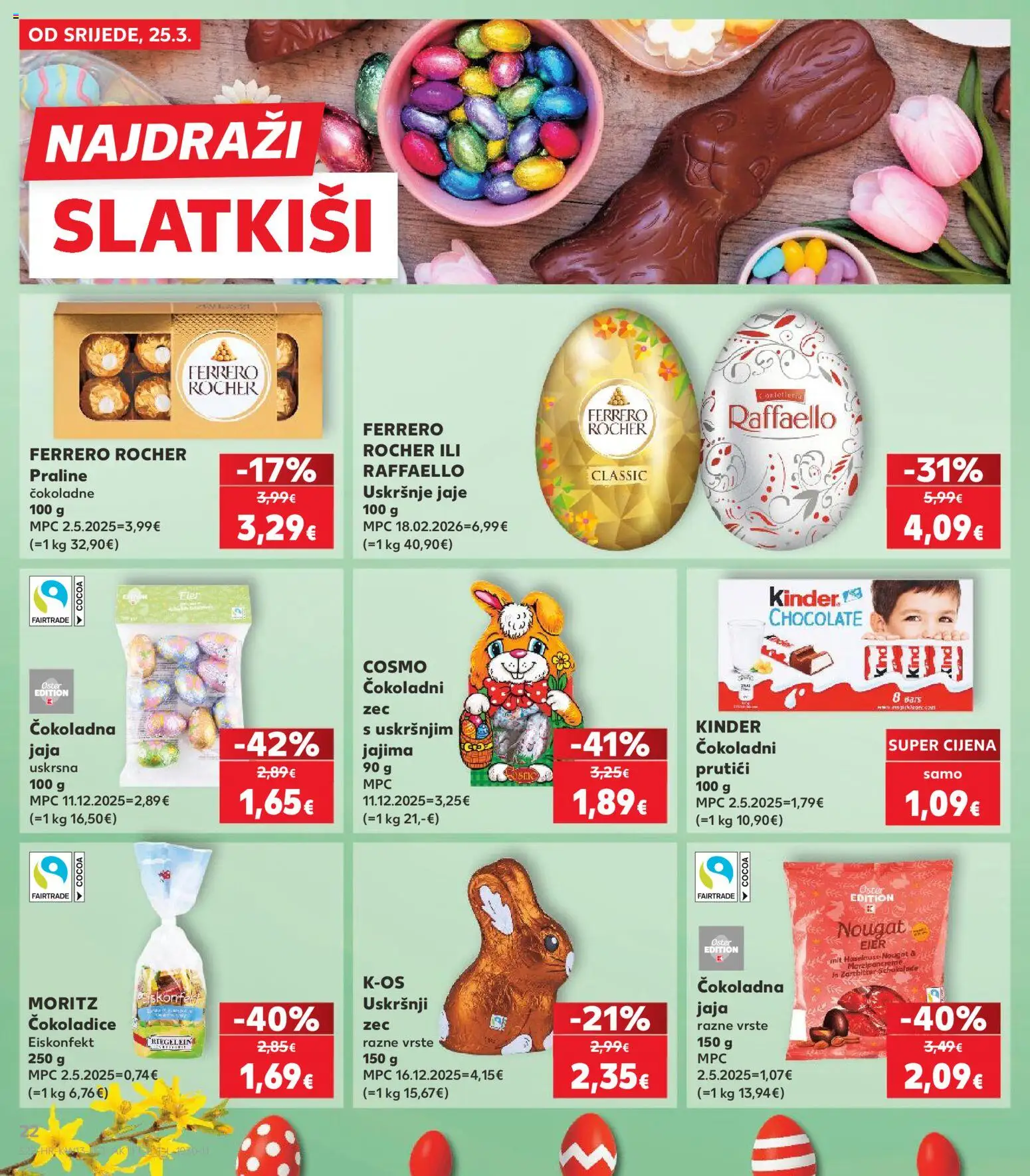 Kaufland HR akciós ujság - amely érvényes a következő dátumtól: 25.03.2026 | Oldal: 22