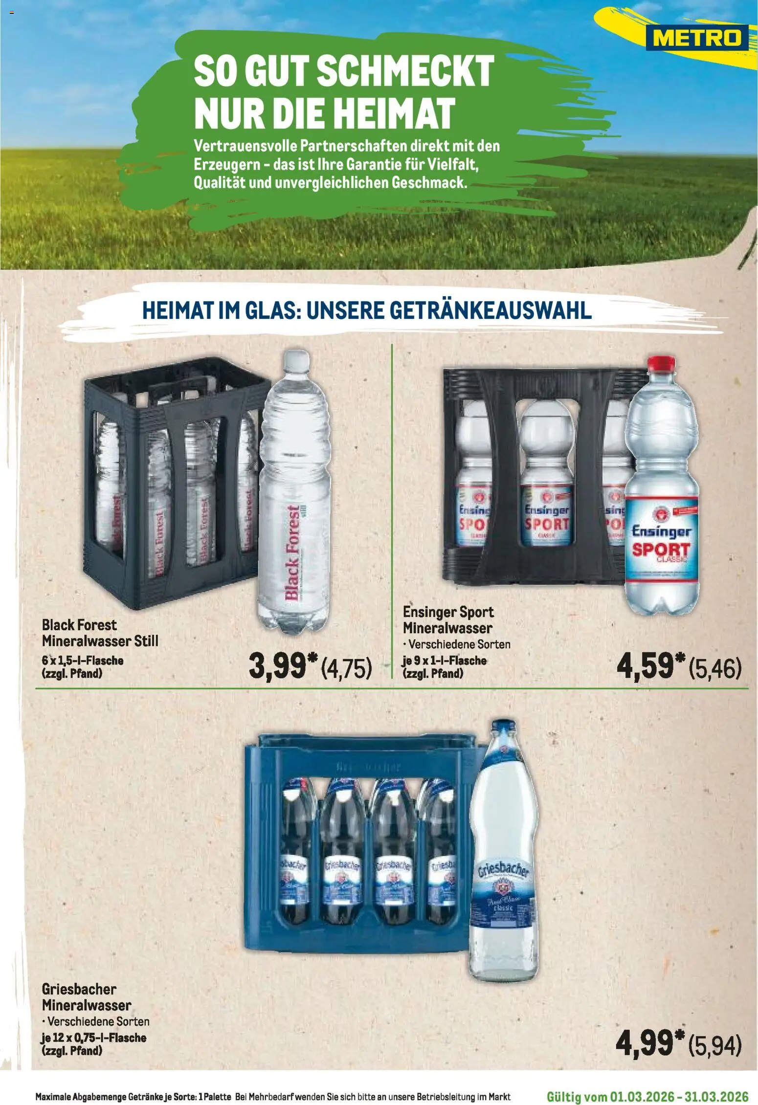 Metro Regionaler Flyer – gültig ab 01.03.2026 | Seite: 111 | Produkte: Mineralwasser
