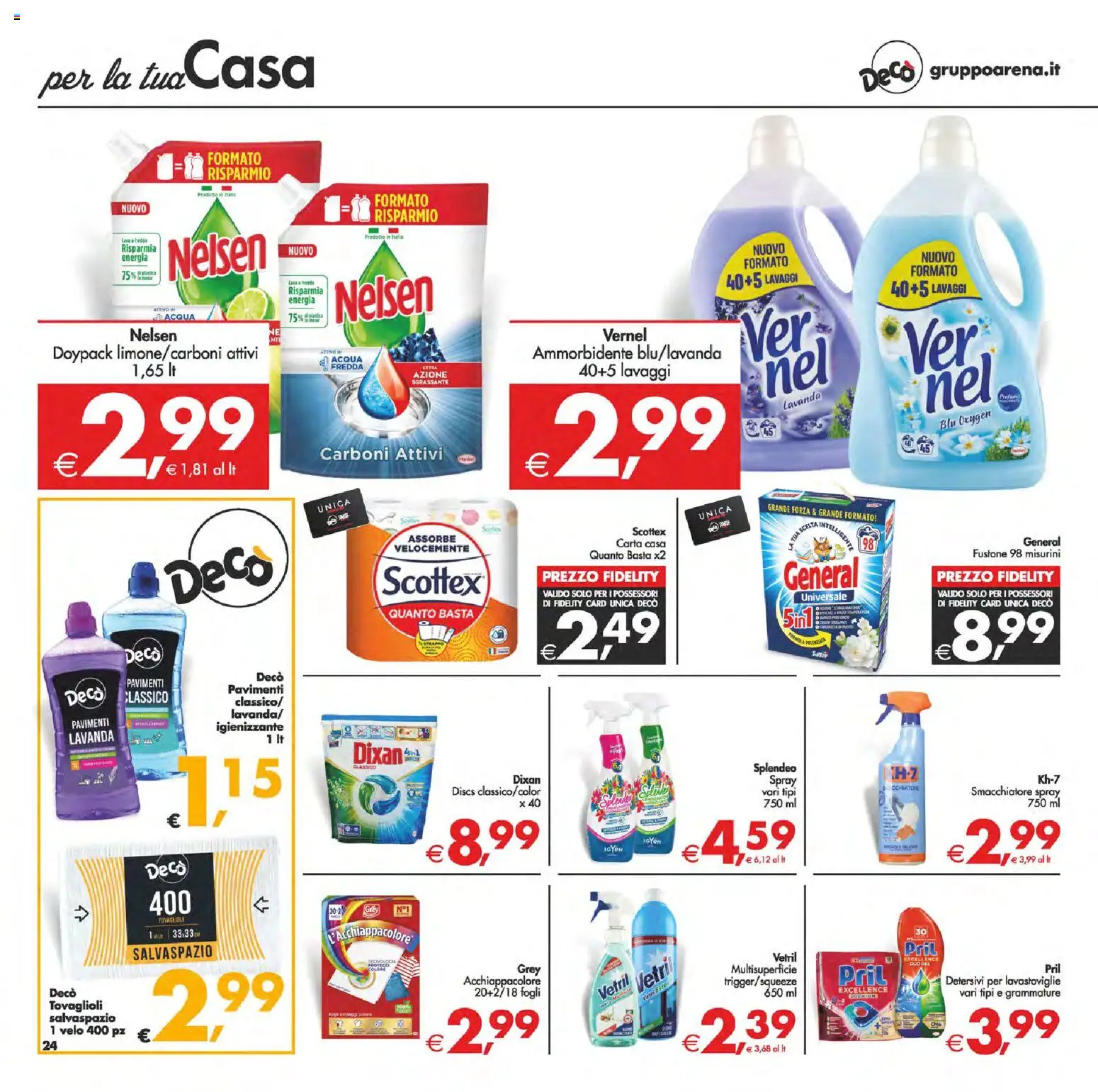 Volantino Decò del 14.11.2025 | Pagina: 30 | Prodotti: Ammorbidente, Acqua, Lavastoviglie, Lavanda
