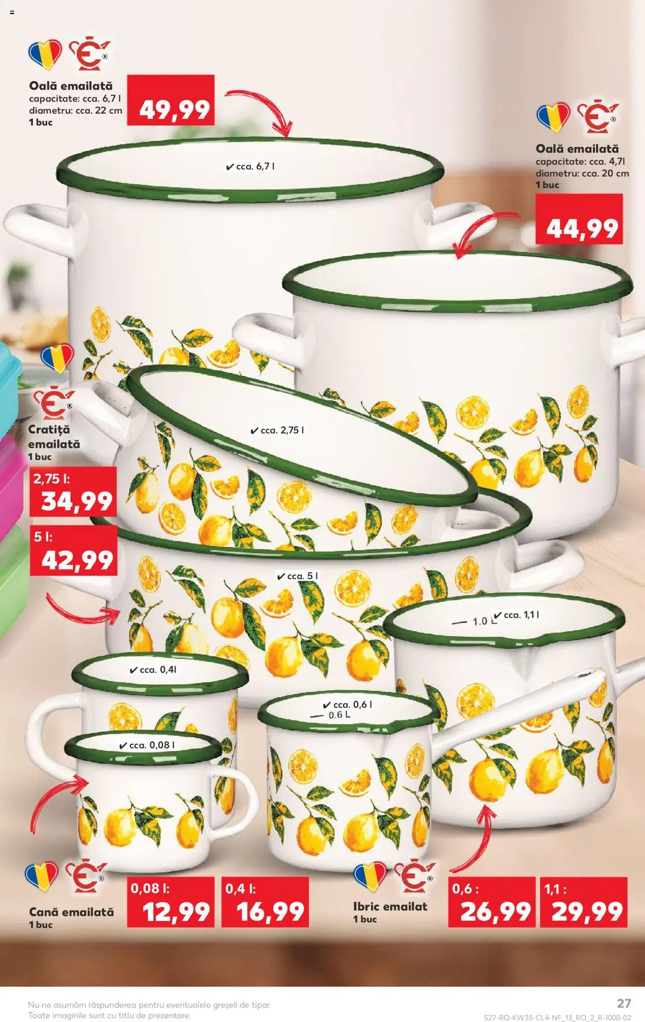 Catalog Kaufland - Miercurea Ciuc – valabil de la 27.08.2025 | Pagină: 27 | Produse: Cratiță, Oală