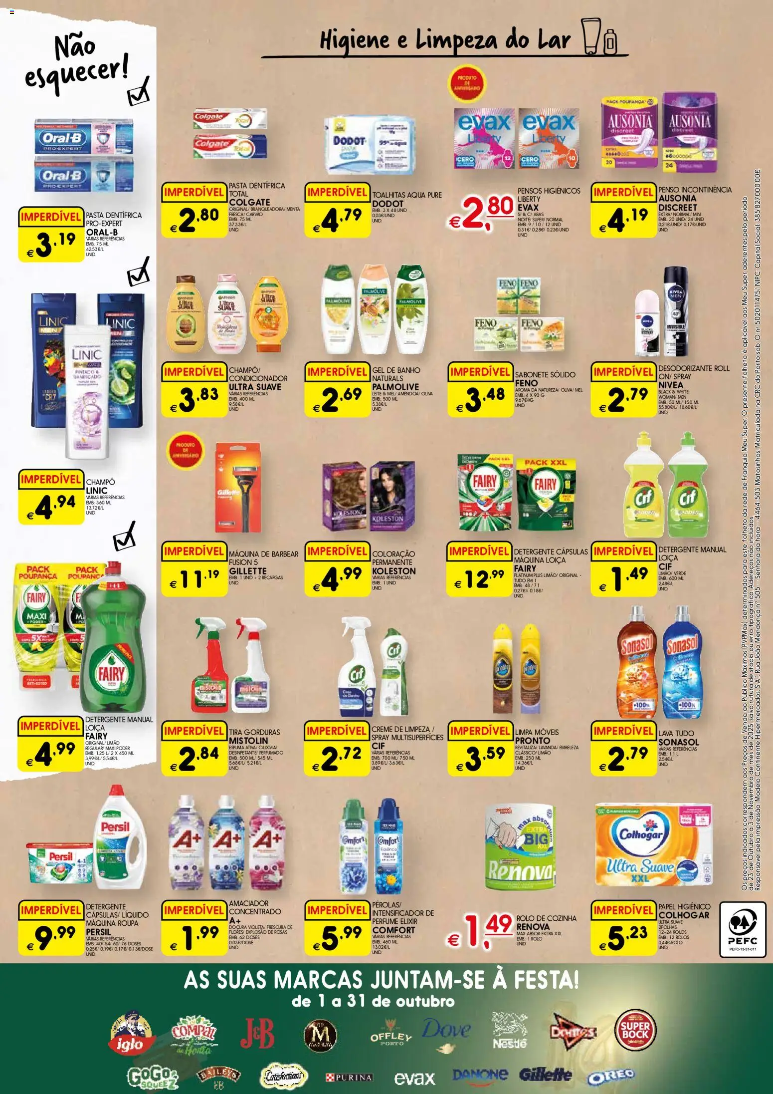 Meu Super folheto │ válido de 23.10.2025 | Página: 8 | Produtos: Perfume, Gel de banho, Detergente, Leite