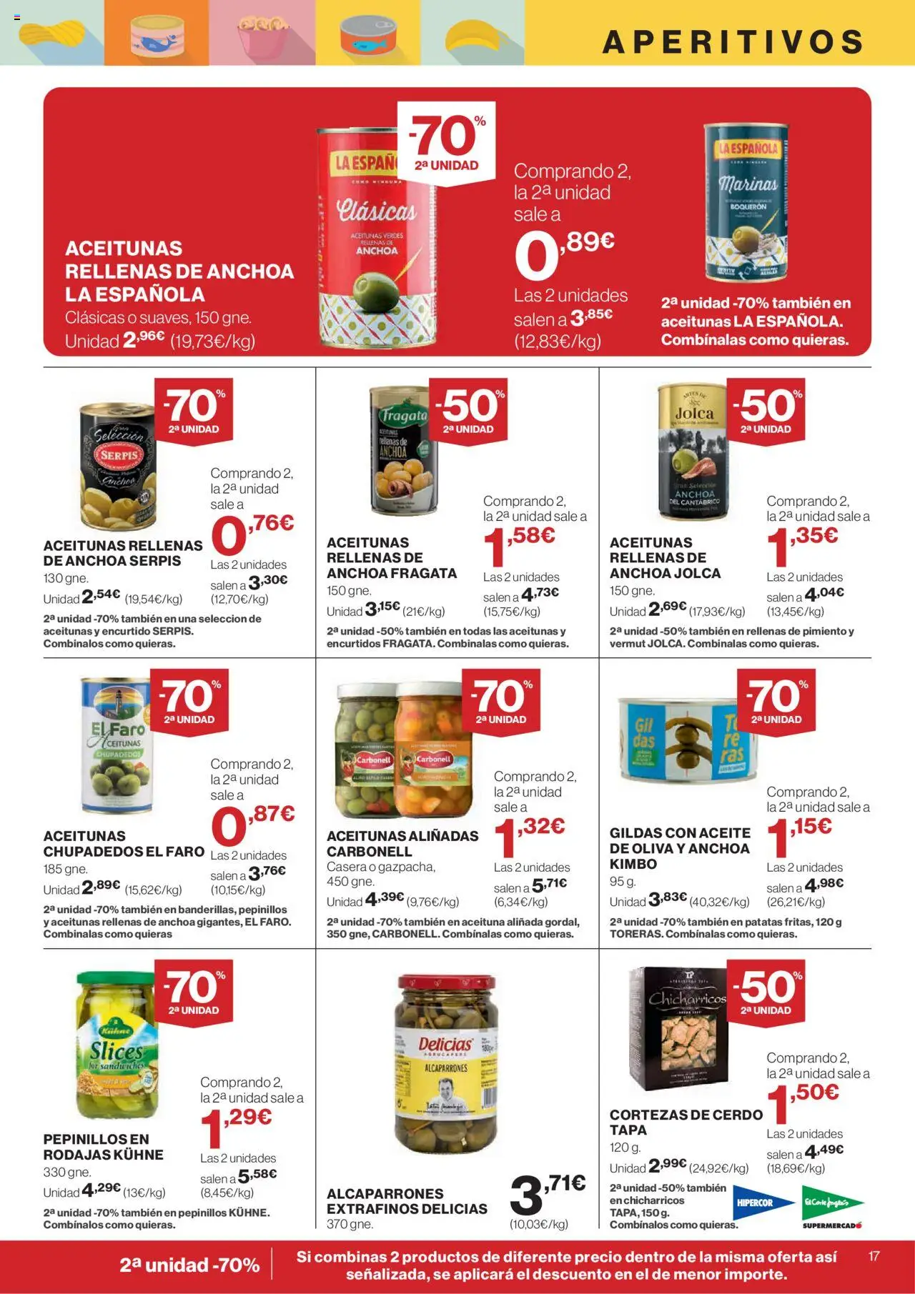 El Corte Inglés ofertas │ válido desde el 31.07.2025 | Página: 19 | Productos: Aceite, Cerdo, Κάδος απορρυμάτων, Anchoa