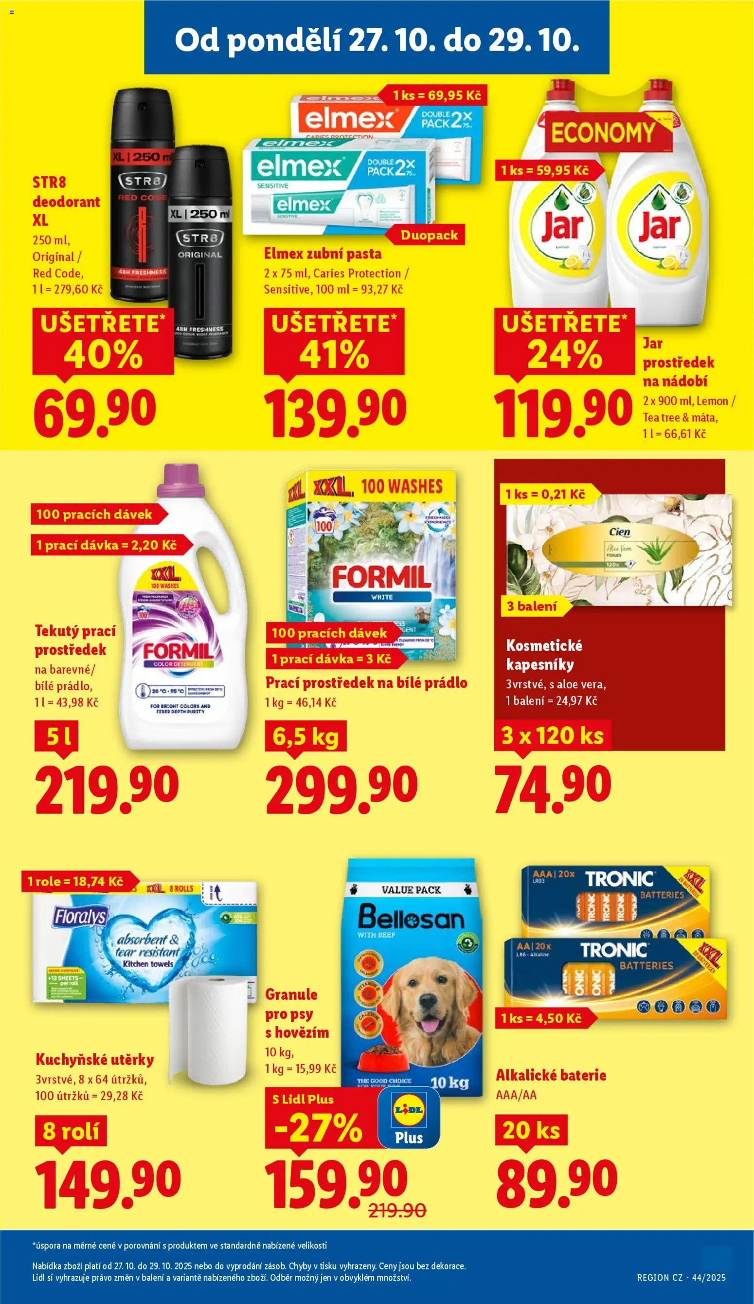 Lidl leták od 27.10.2025 | Strana: 17 | Produkty: Elmex zubní pasta, Utěrky, Aloe vera, Baterie